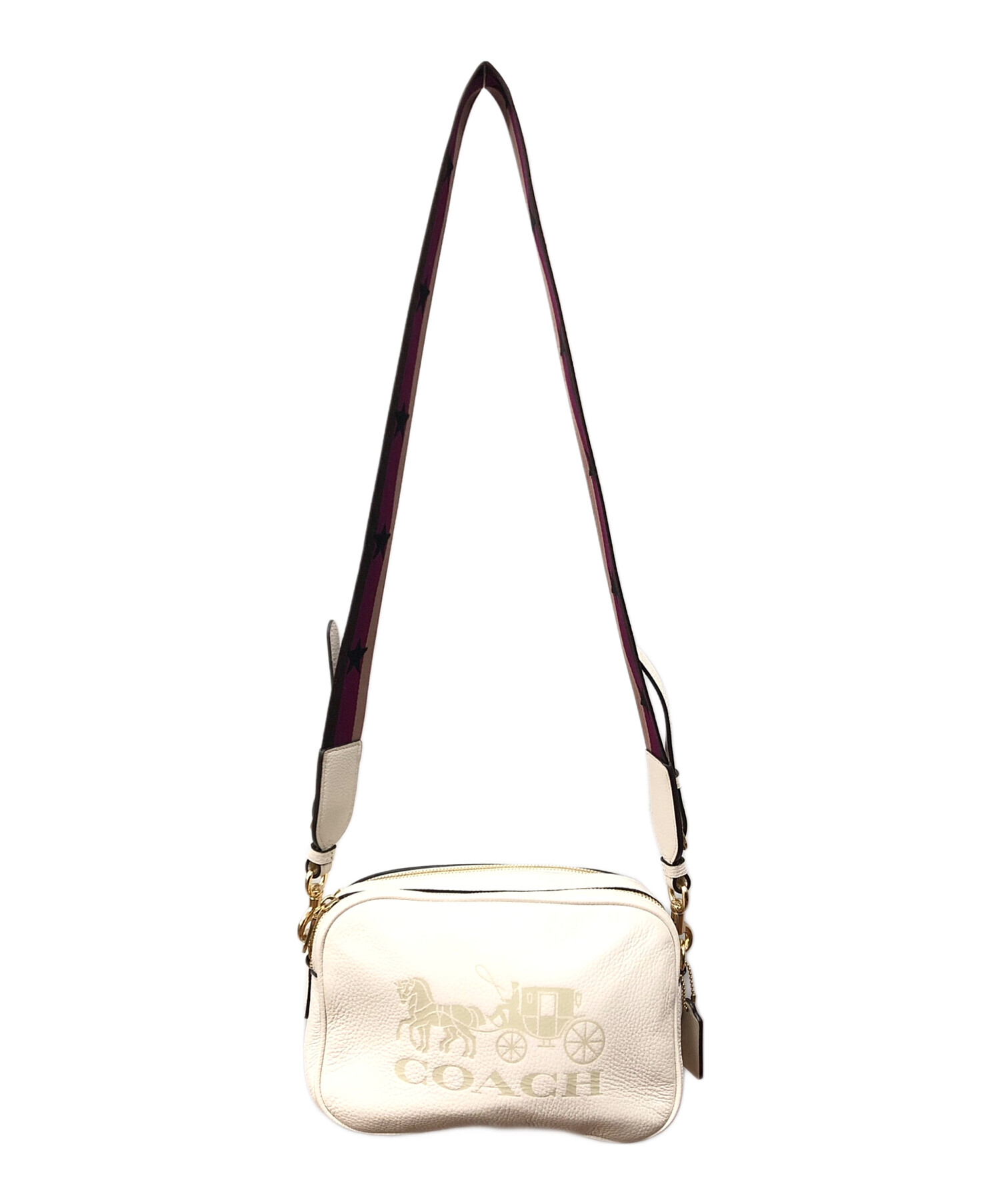 中古・古着通販】COACH (コーチ) 馬車ロゴクロスボディバッグ ホワイト