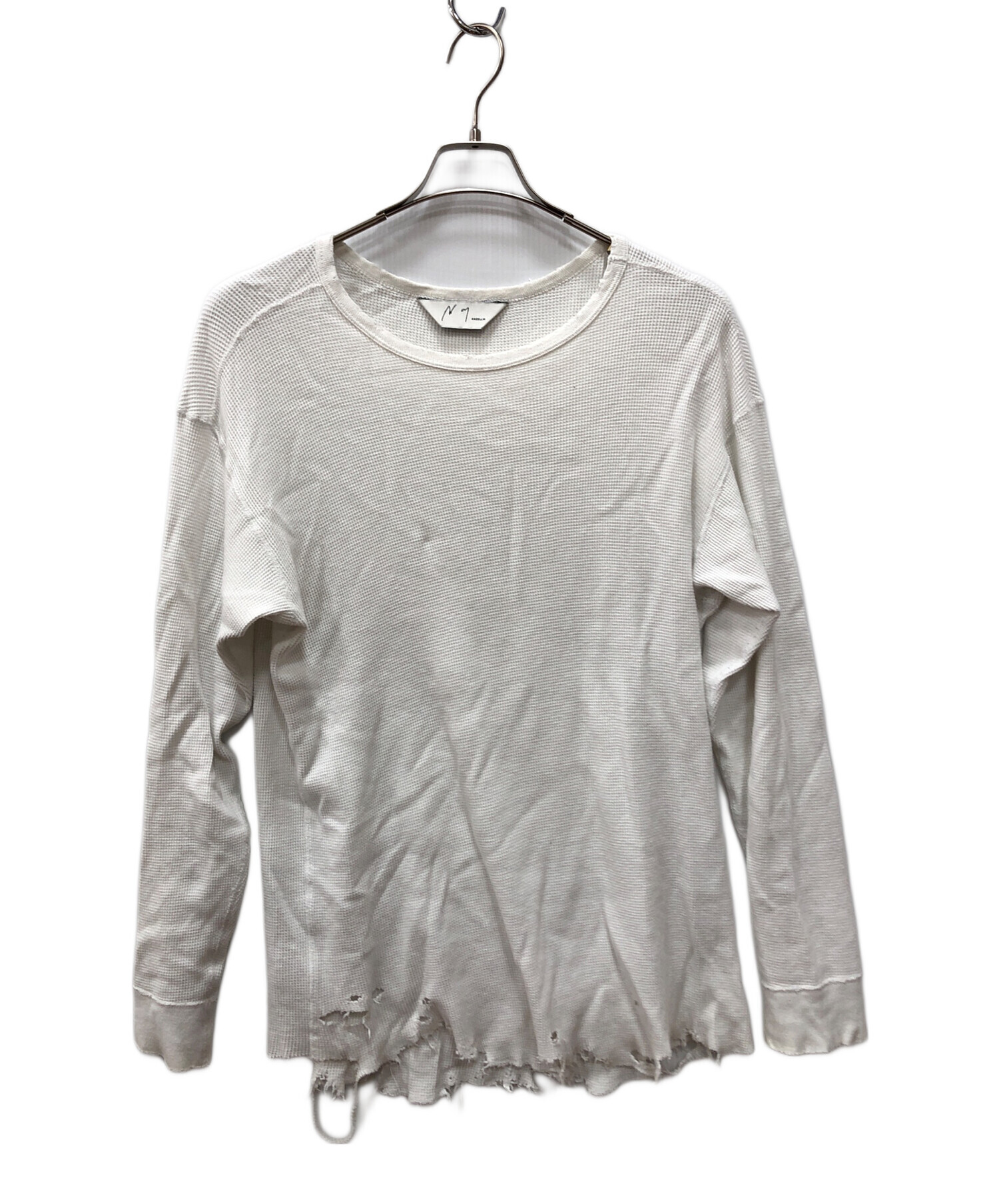 ANC-GT37 ダメージワッフルクルー長袖Tシャツ サイズ2 ANC-GT37