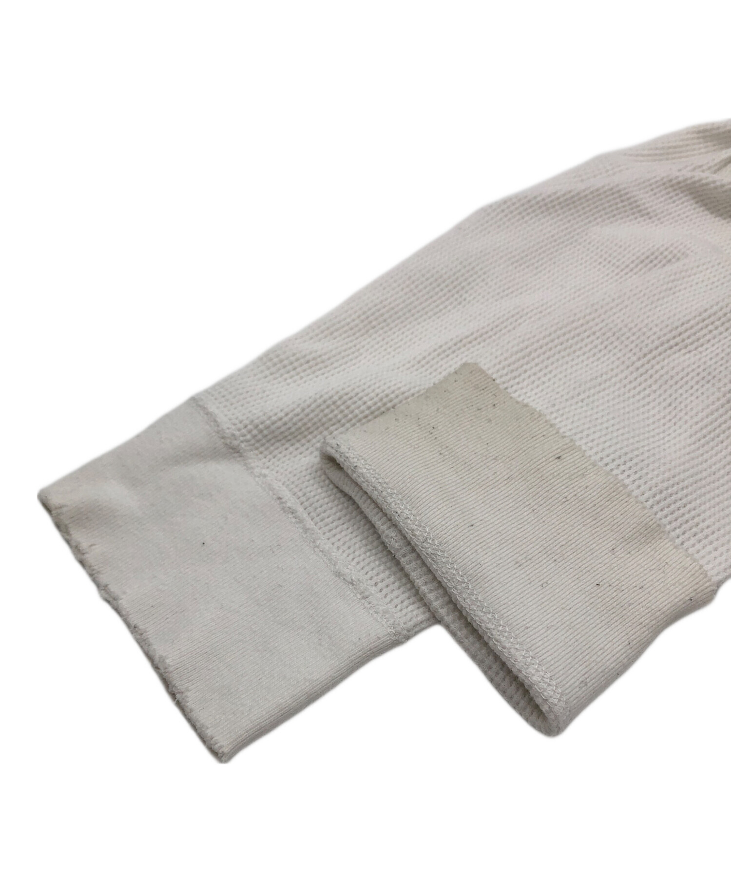 中古・古着通販】ANCELLM (アンセルム) DAMAGE WAFFLE CREW LS T-SHIRT