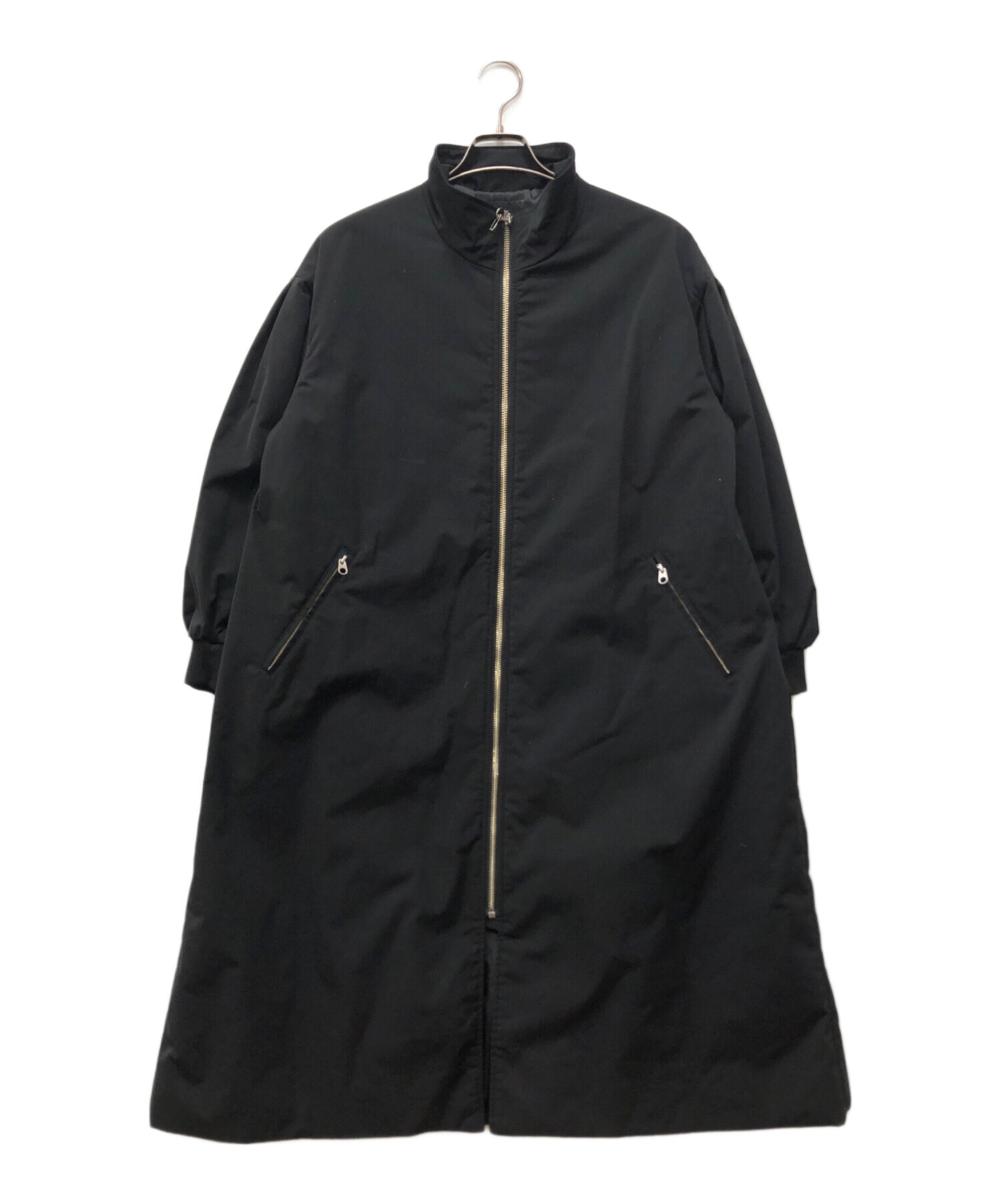 スピックアンドスパン　中綿　袖ボリューム　コート　ブラック　38サイズ 中古・古着通販】Spick and Span (スピックアンドスパン) 中綿袖