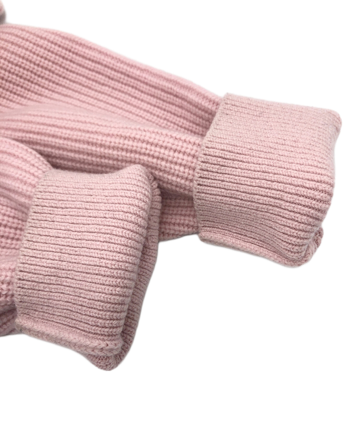 中古・古着通販】CULLNI (クルニ) Double Zip High Neck Knit ピンク