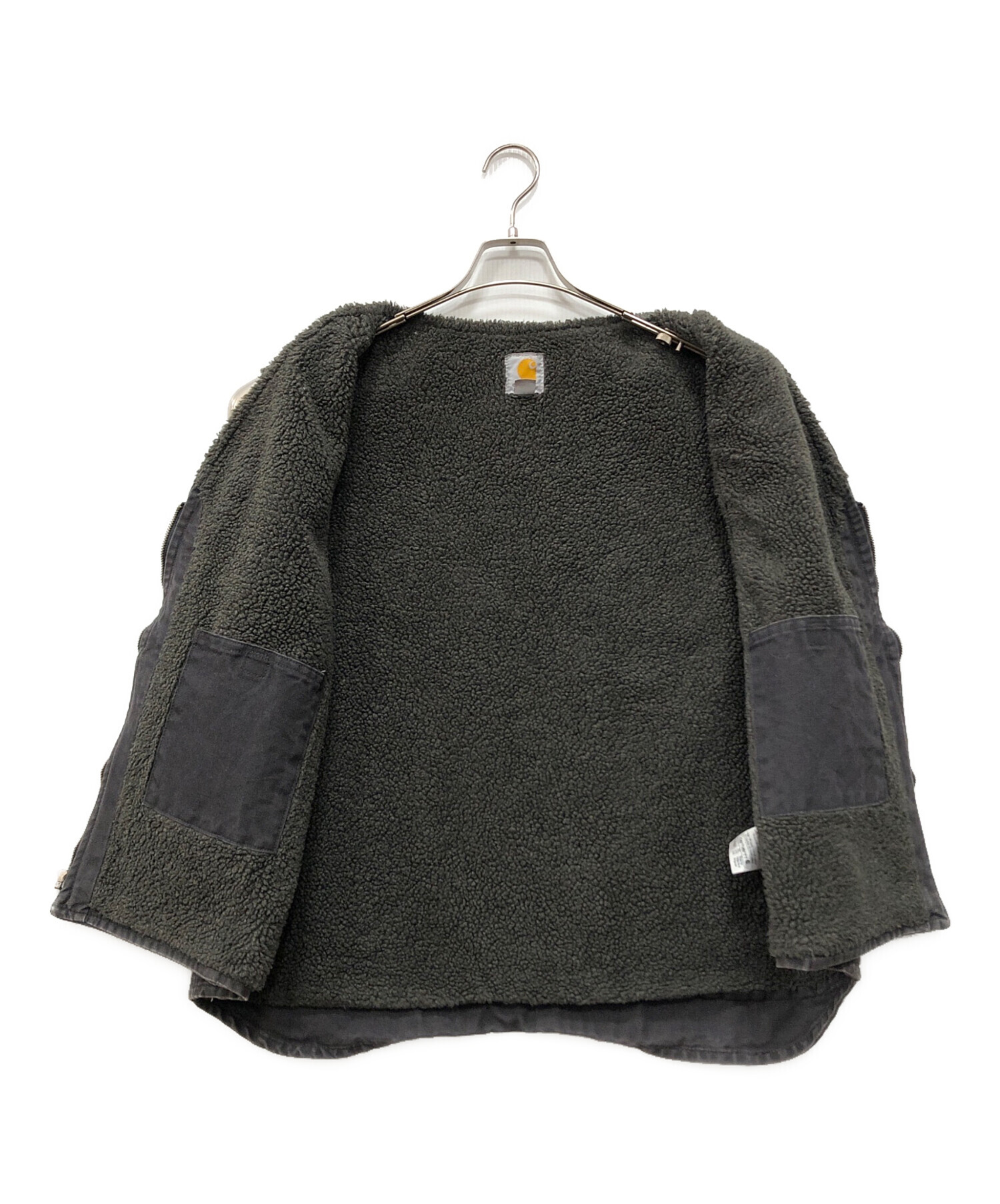 中古・古着通販】CarHartt (カーハート) 裏ボアダックベスト ブラック