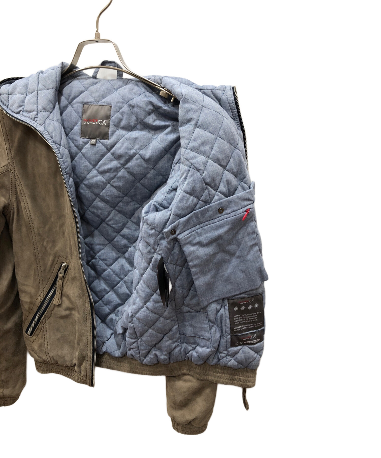 DUVETICA デュベティカ ラムレザー ダウンジャケット 黒 Fashion Mens
