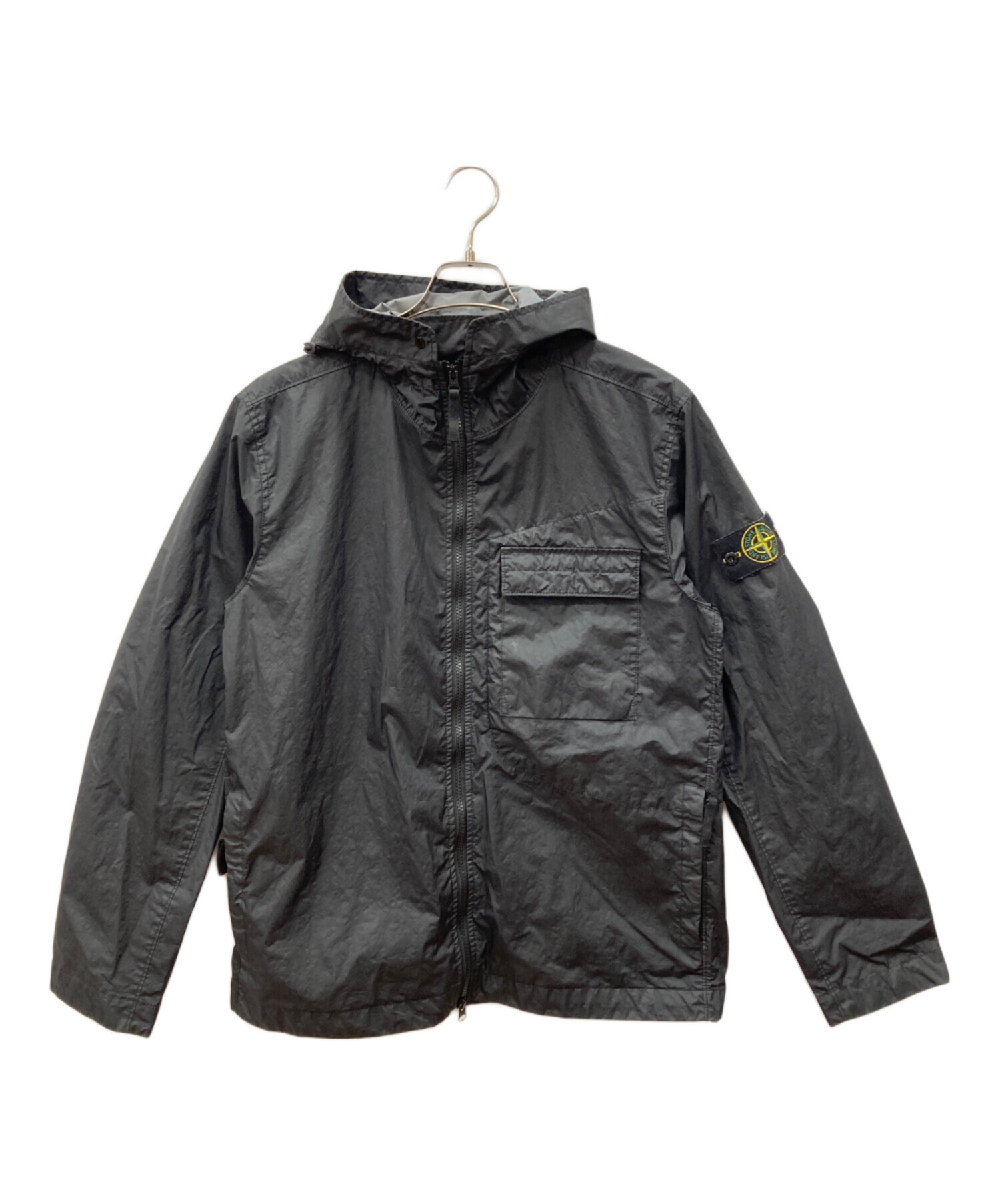 STONE ガーメントダイコーティングナイロンジップフーディ 中古・古着通販】STONE ISLAND (ストーンアイランド) ガーメントダイ