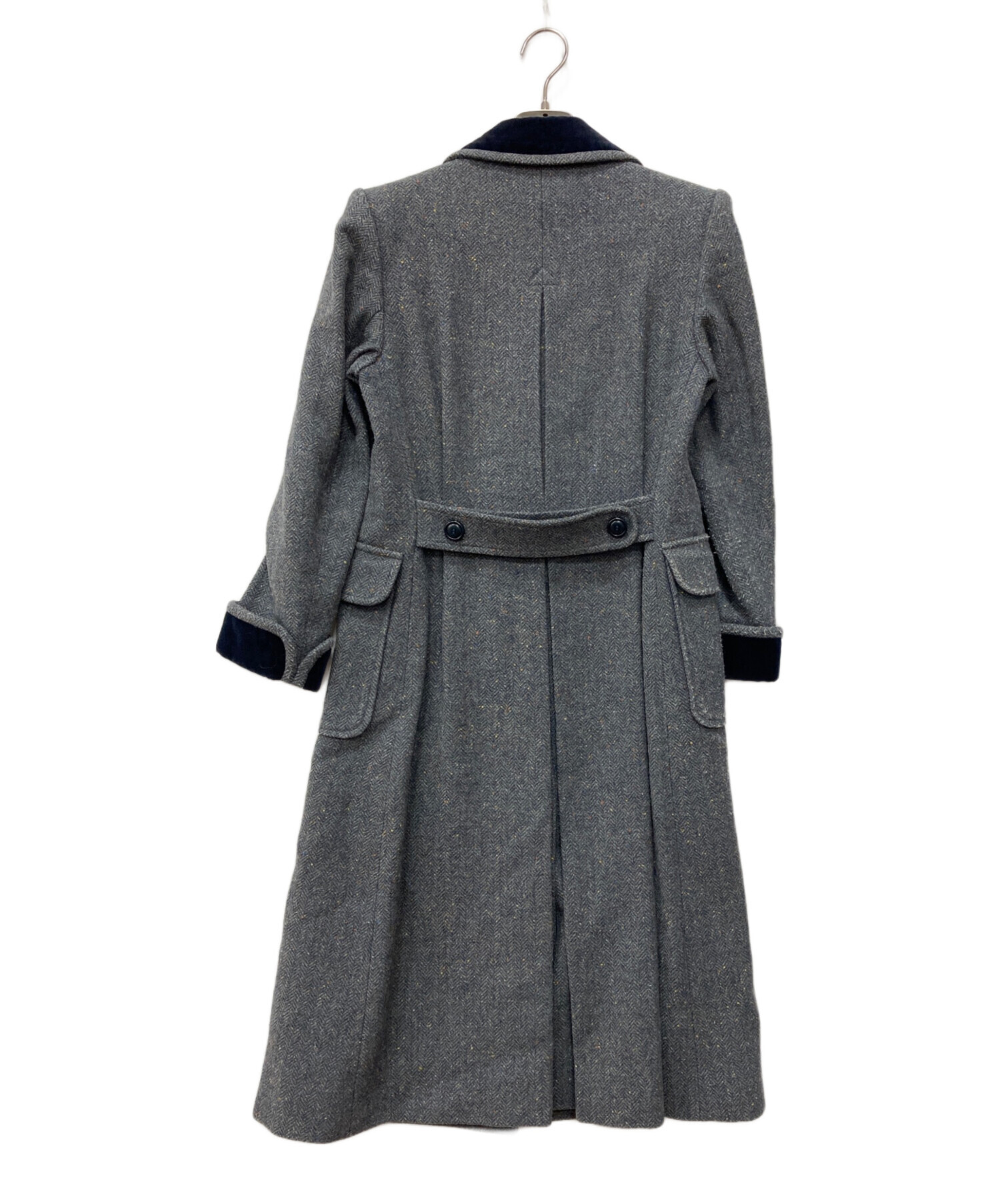 SAINT LAURENT グレー ヘリンボーン チェスターコートサイズ44 中古・古着通販】Yves Saint Laurent (イヴサンローラン) ヘリンボーン