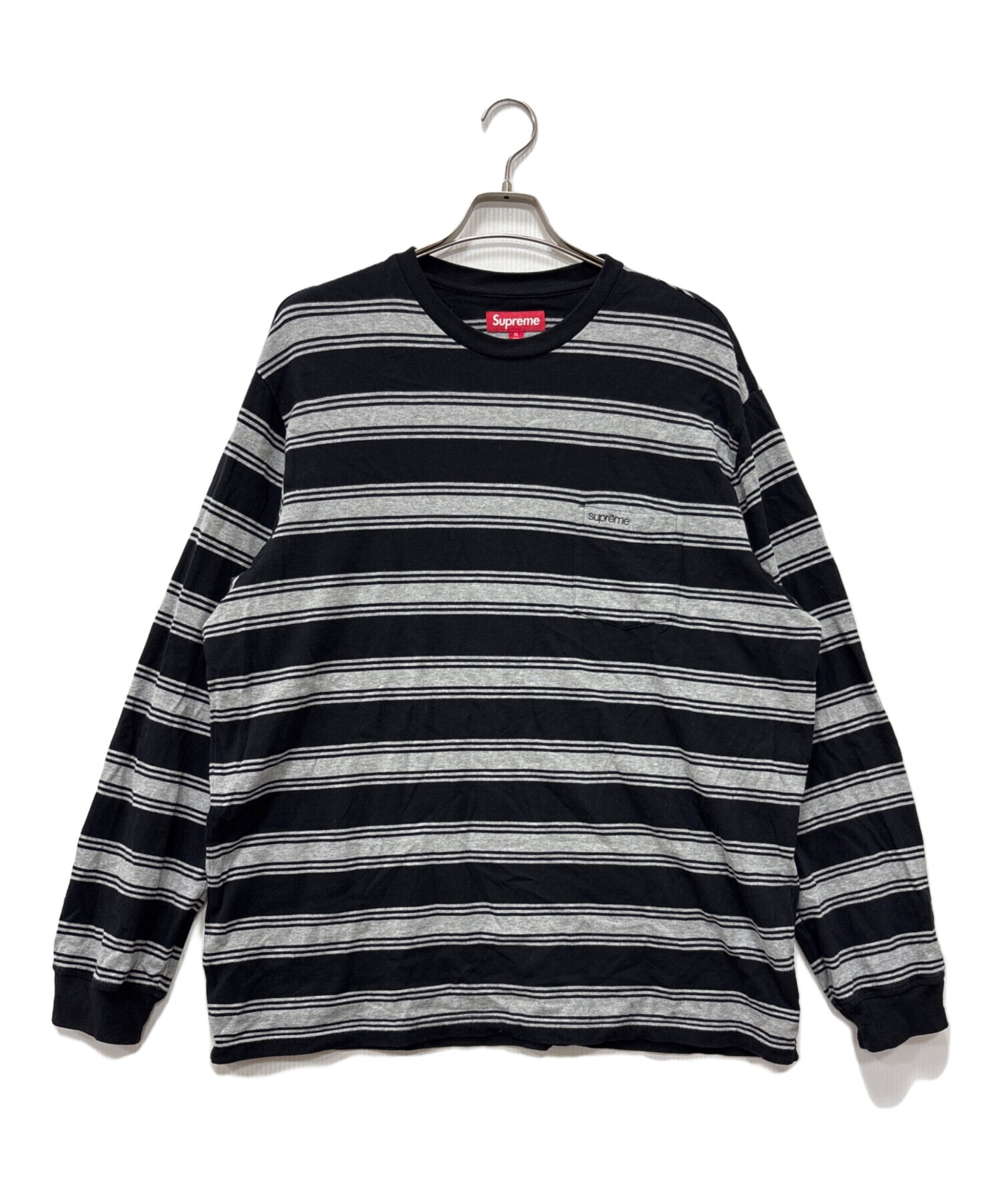 トップス Supreme Stripe Pocket L/S Top L Supreme Stripe Pocket L/S Top Pink メンズ - FW25 - JP
