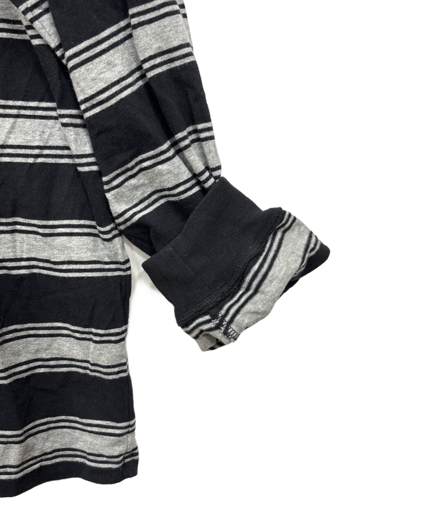 中古・古着通販】Supreme (シュプリーム) Stripe Pocket L/S Top Black