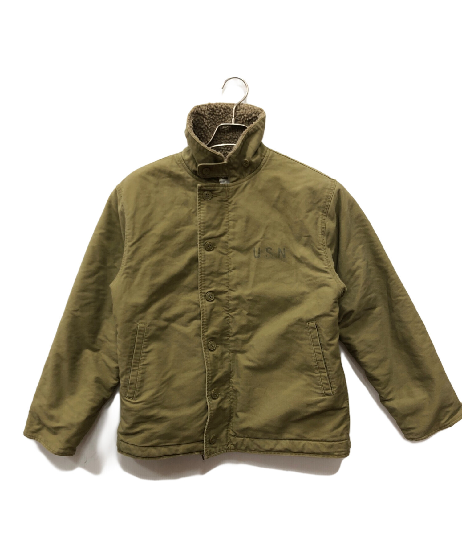 WAIPER N-1 デッキジャケット カーキ　U.S.N. 中古・古着通販】WAIPER (ワイパー) U.S.NAVY N-1 デッキ ジャケット