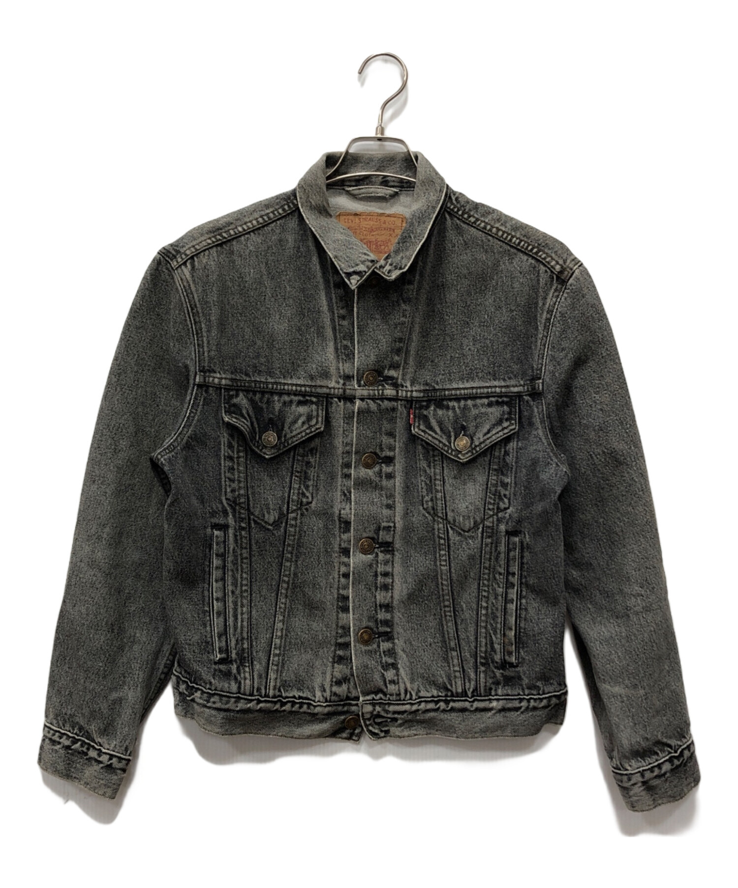 中古・古着通販】LEVI'S (リーバイス) 先染めブラックデニムジャケット