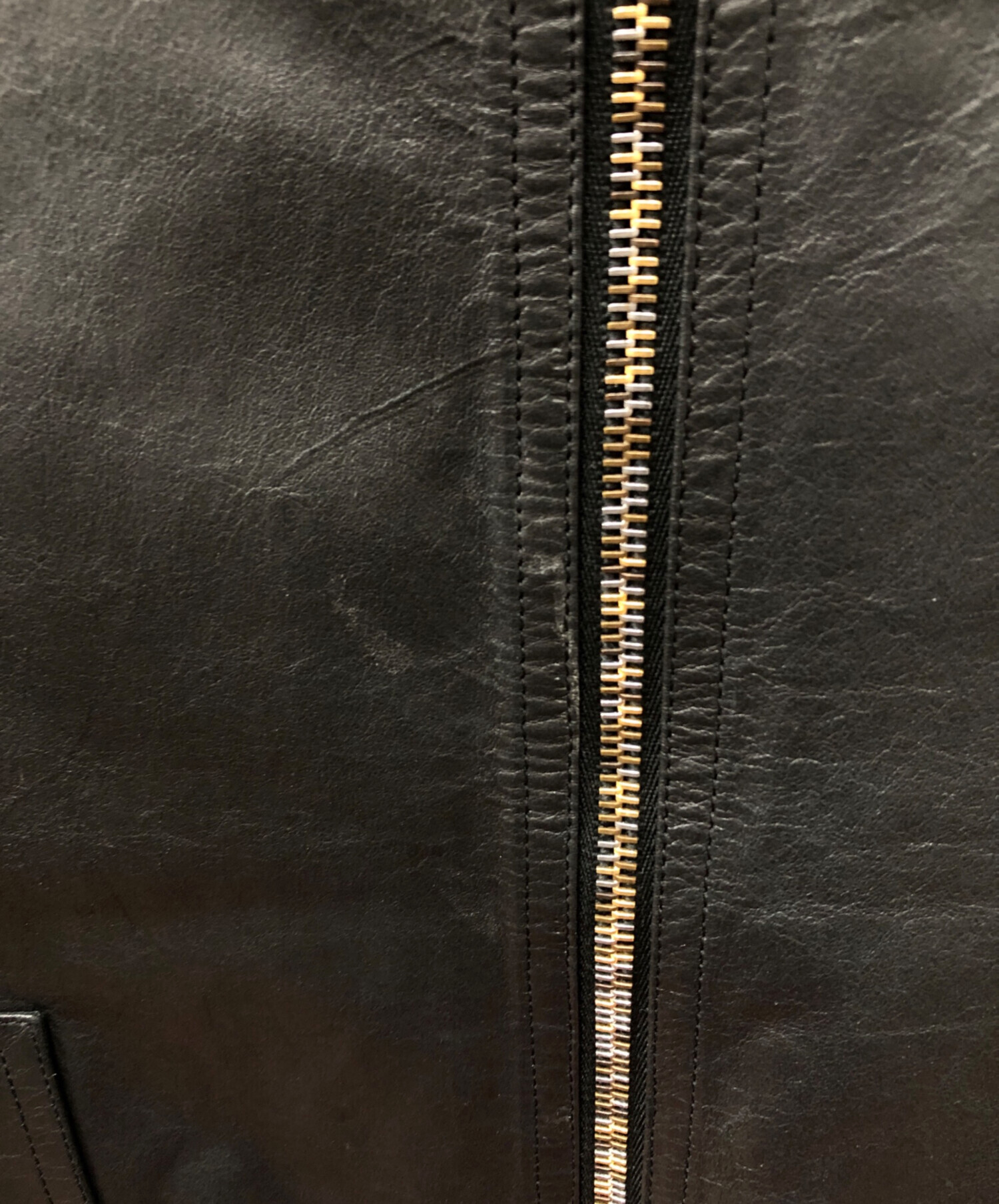 中古・古着通販】NEIL BARRETT (ニールバレット) レザージップ