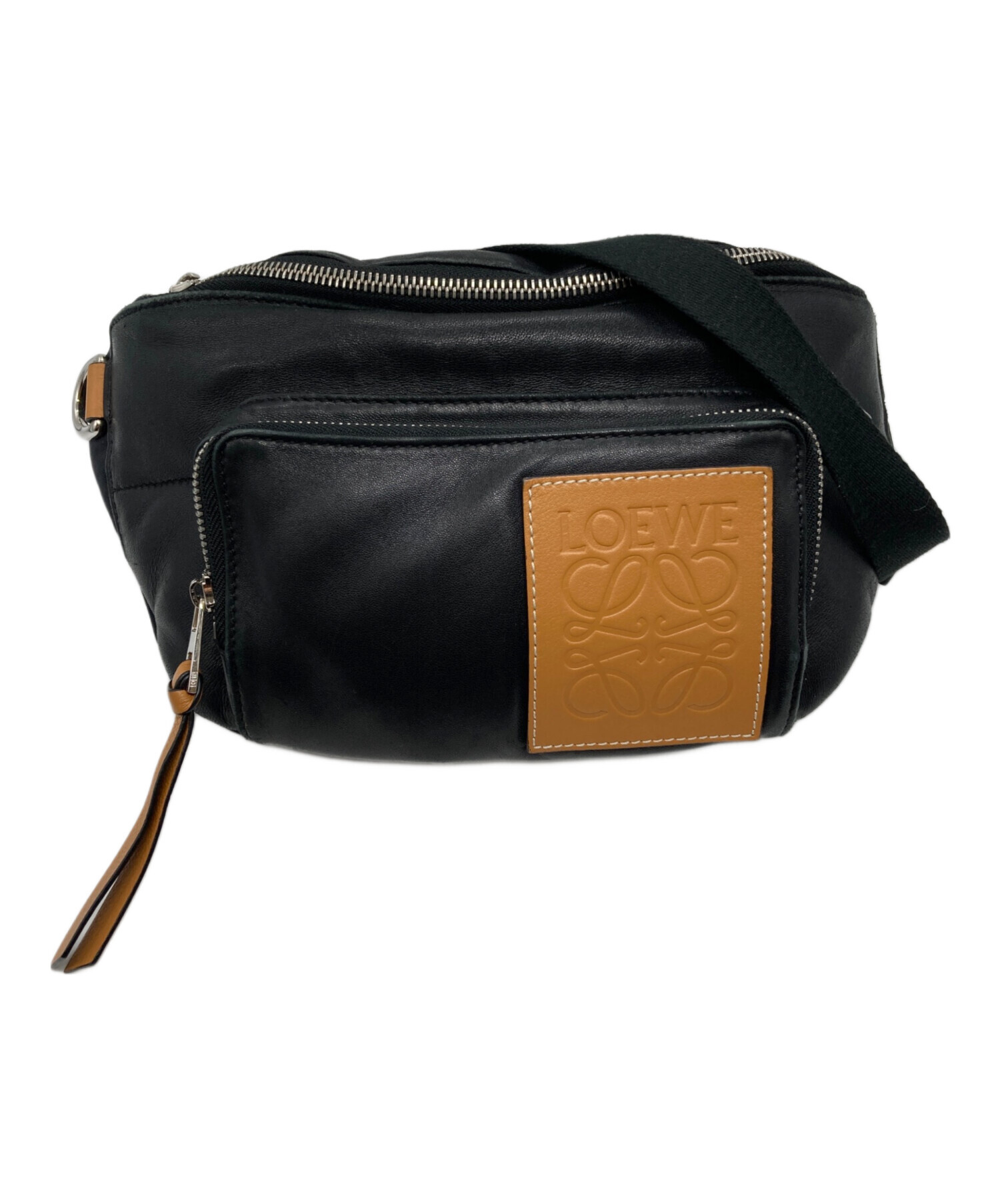 中古・古着通販】LOEWE (ロエベ) Bumbag Puffy ブラック｜ブランド