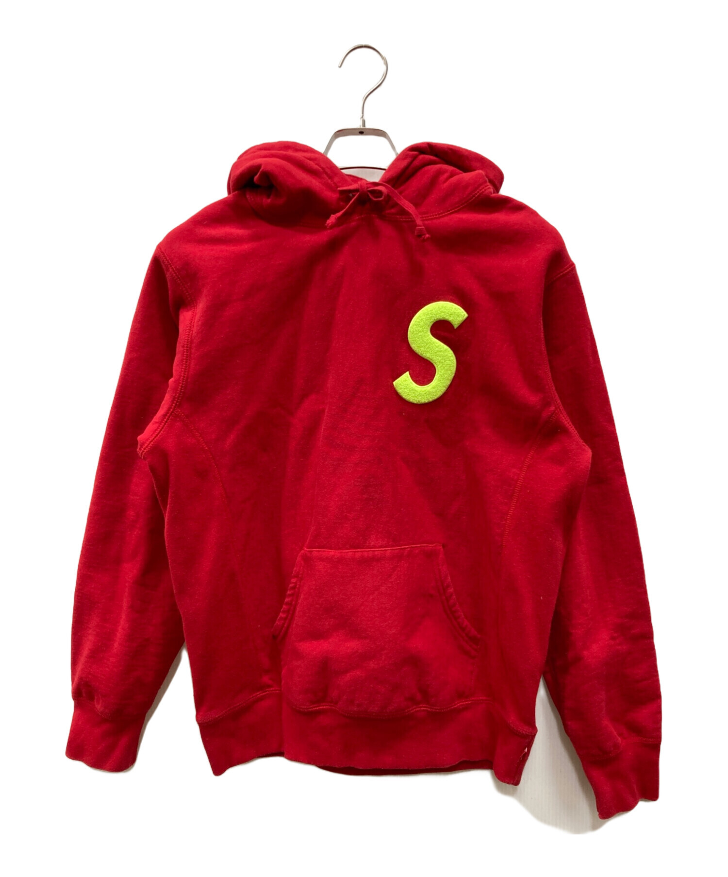 SUPREME　Sロゴ　パーカー　赤 中古・古着通販】Supreme (シュプリーム) S Logo Hooded Sweatshirt