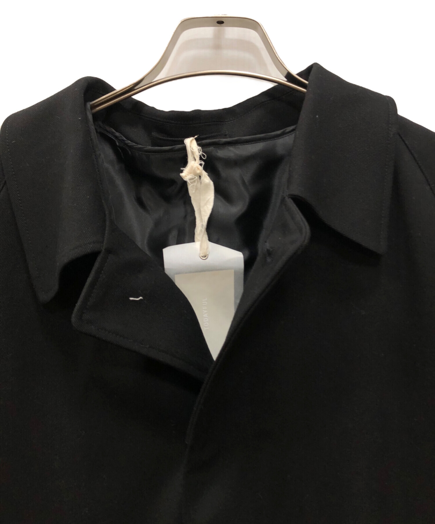 中古・古着通販】TODAYFUL (トゥデイフル) Raglan Twill Coat ブラック