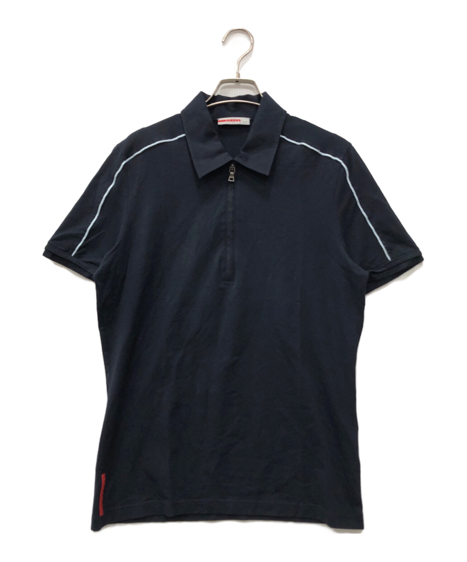 prada sport プラダスポーツ ポロシャツ アーカイブ 古着　90s 中古・古着通販】PRADA SPORTS (プラダスポーツ) 半袖ジップシャツ