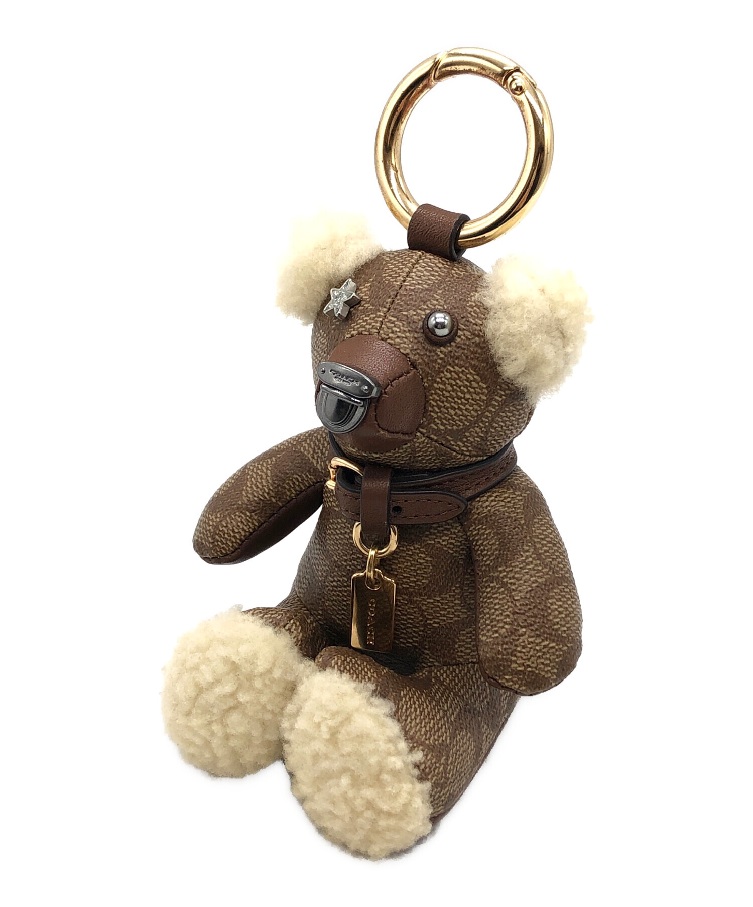 中古・古着通販】COACH (コーチ) シグネチャーテディベア ベージュ