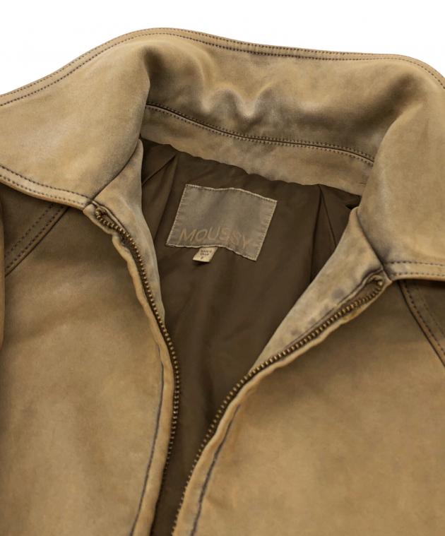 中古・古着通販】moussy (マウジー) F/SUEDE GATHER ブルゾン ブラウン