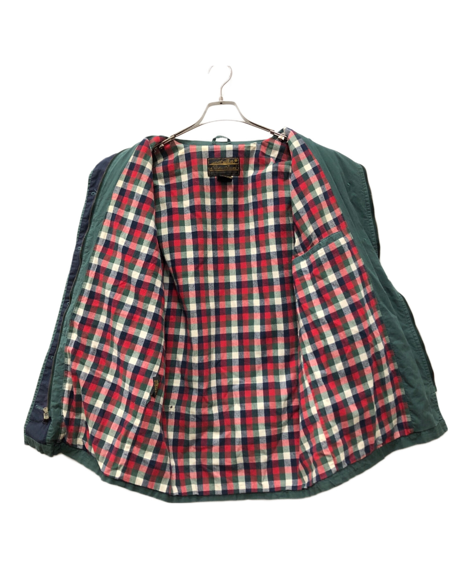 Eddie Bauer ハンティングジャケット XL 裏地チェック Eddie Bauer