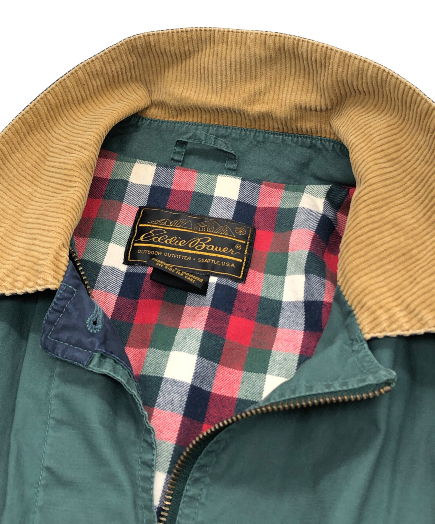 Eddie Bauer ハンティングジャケット XL 裏地チェック 中古・古着通販】Eddie Bauer (エディーバウアー) ハンティング