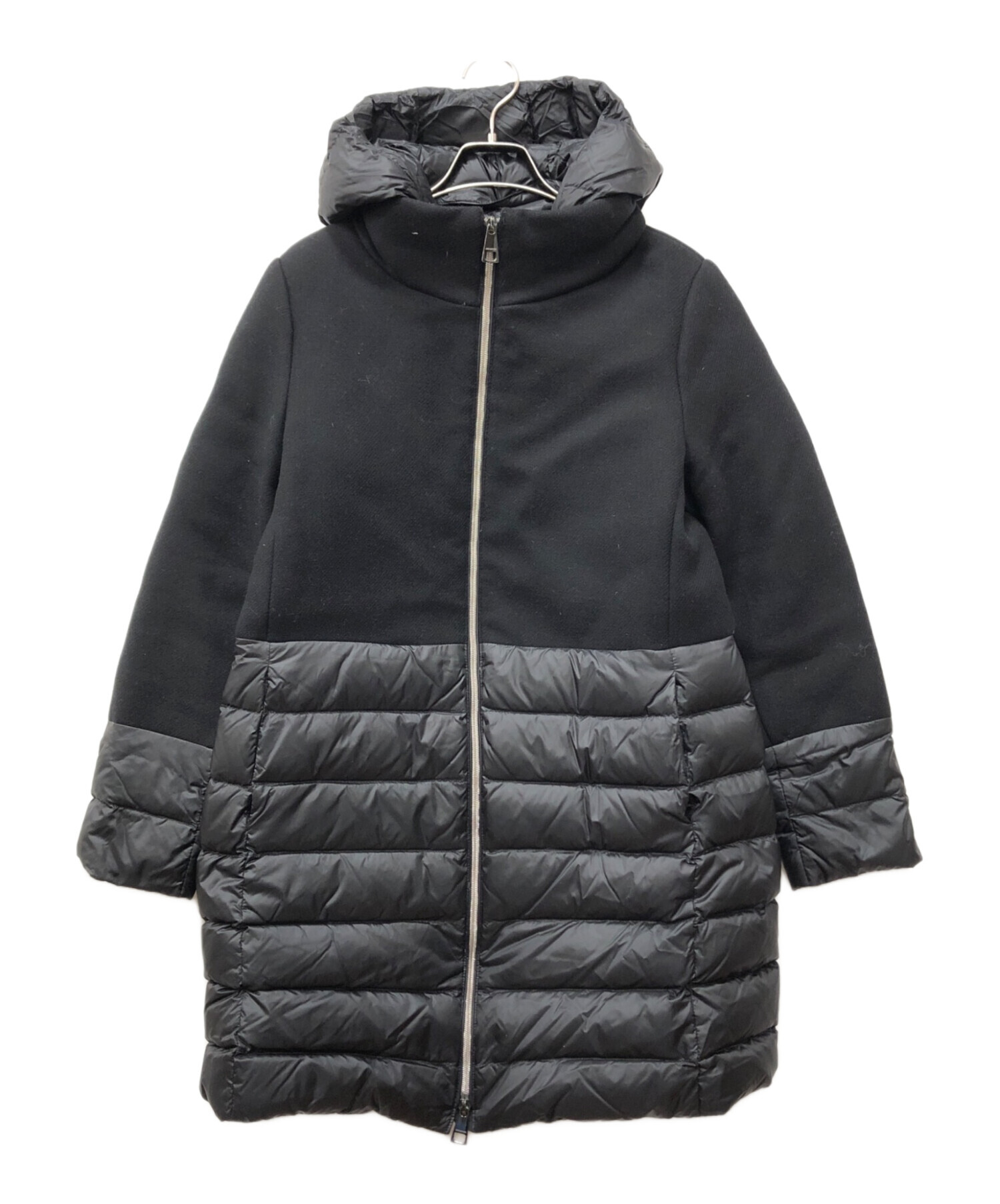 中古・古着通販】JAN MAYEN (ヤンマイエン) 切替ダウンコート ブラック