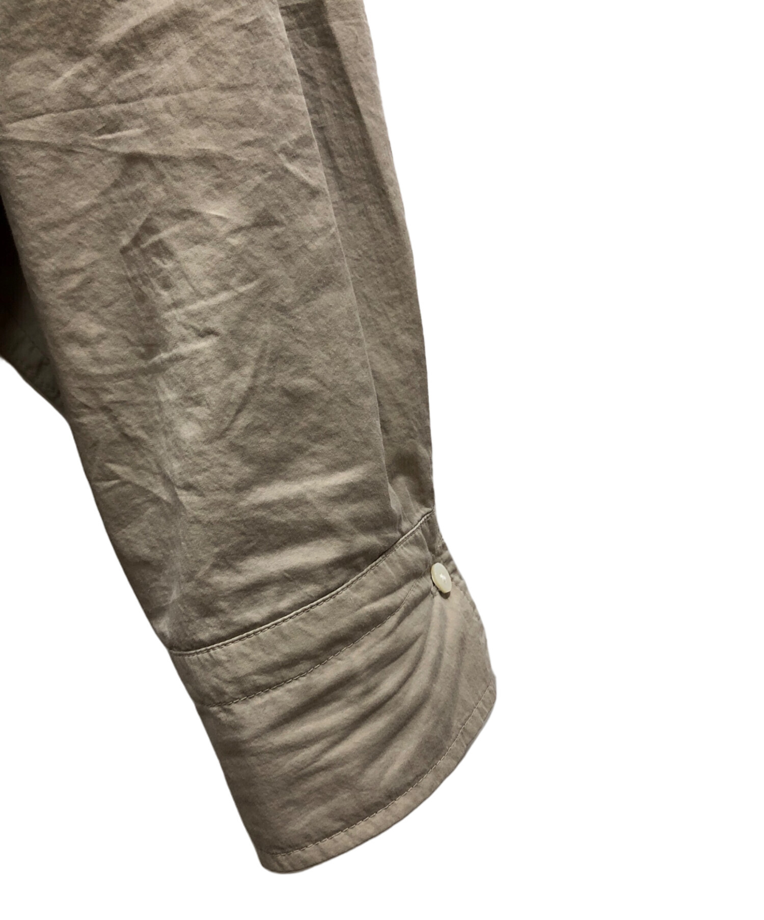 中古・古着通販】BRILL (ブリル) セイヒンゾメオーバーシャツ ベージュ