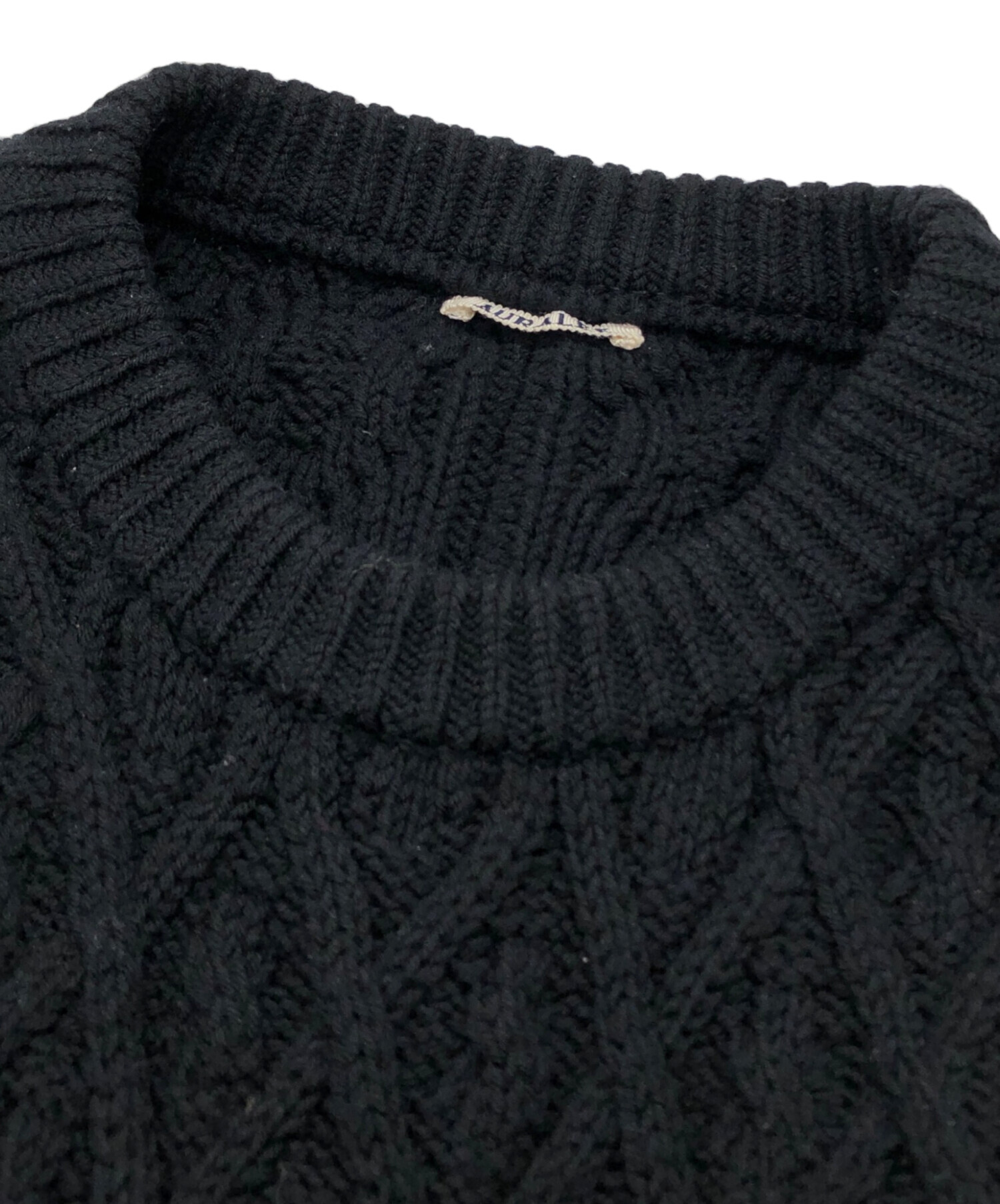 中古・古着通販】AURALEE (オーラリー) HARD TWIST MERINO ARAN KNIT P