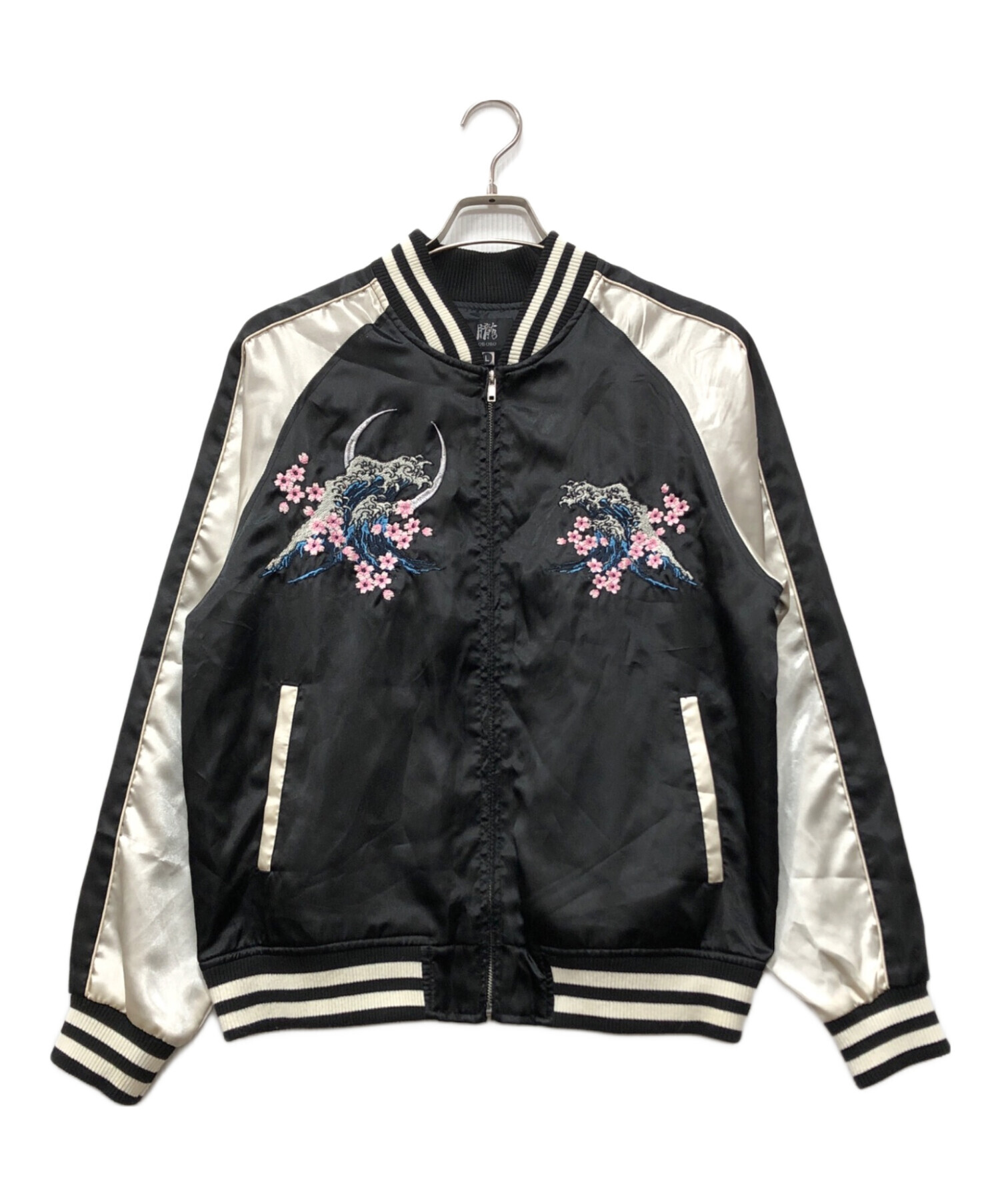 OBORO スカジャン Lサイズ ブラック　大虎 中古・古着通販】OBORO (オボロ) スカジャン ブラック サイズ:L