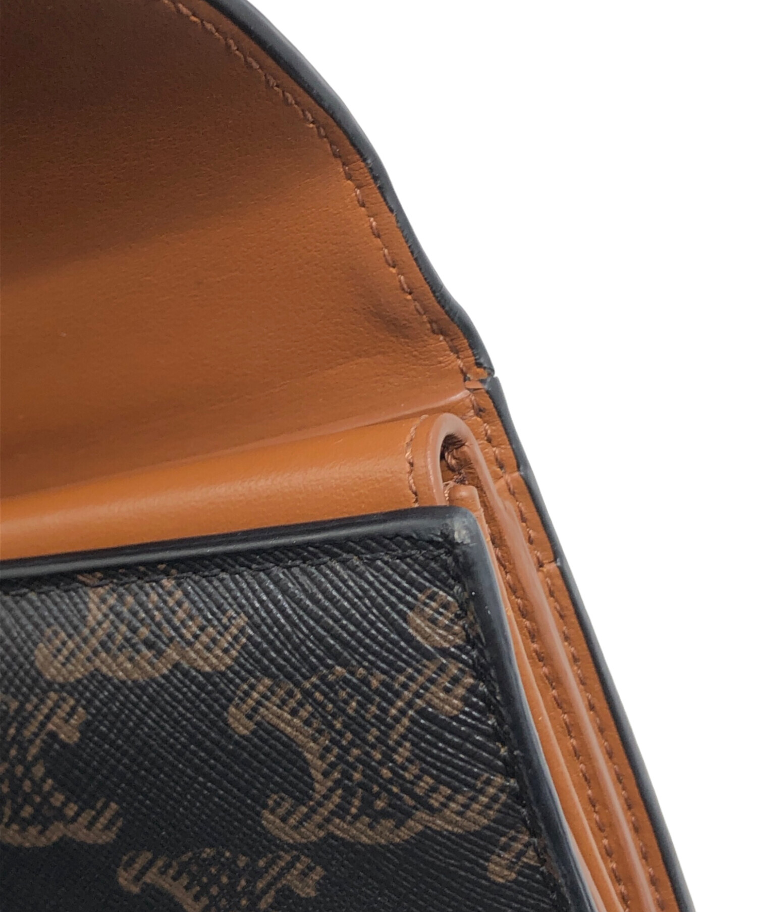 中古・古着通販】CELINE (セリーヌ) マカダムトリオンフ3つ折り財布