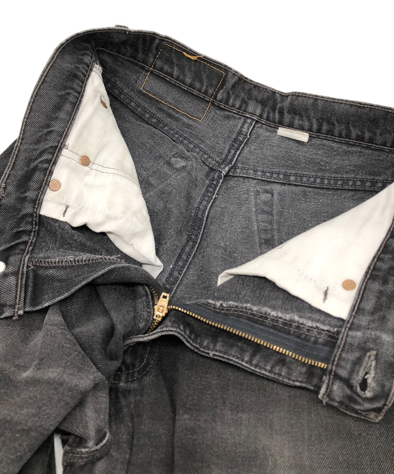 中古・古着通販】LEVI'S (リーバイス) 505後染めブラックデニム