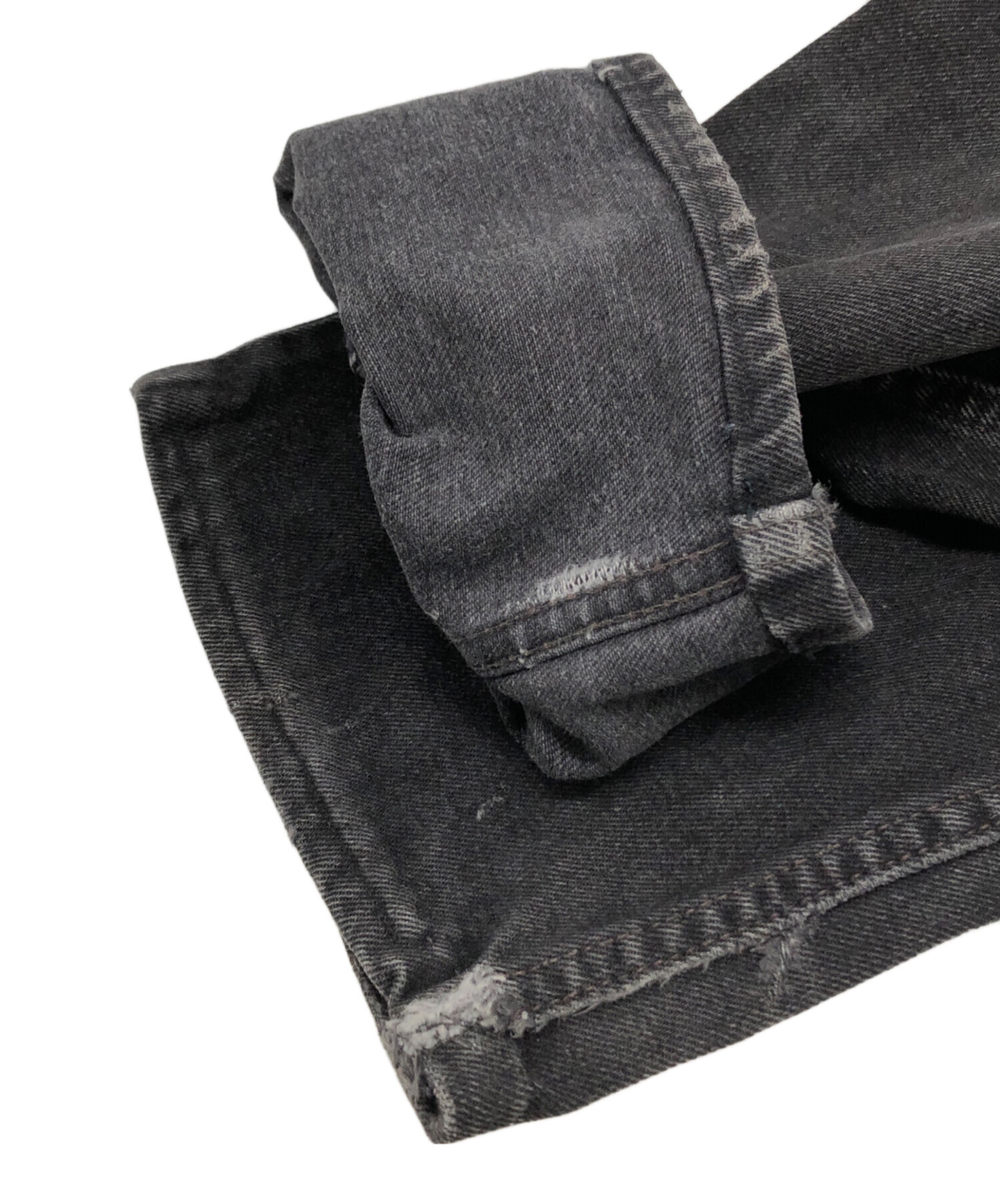 中古・古着通販】LEVI'S (リーバイス) 505後染めブラックデニム