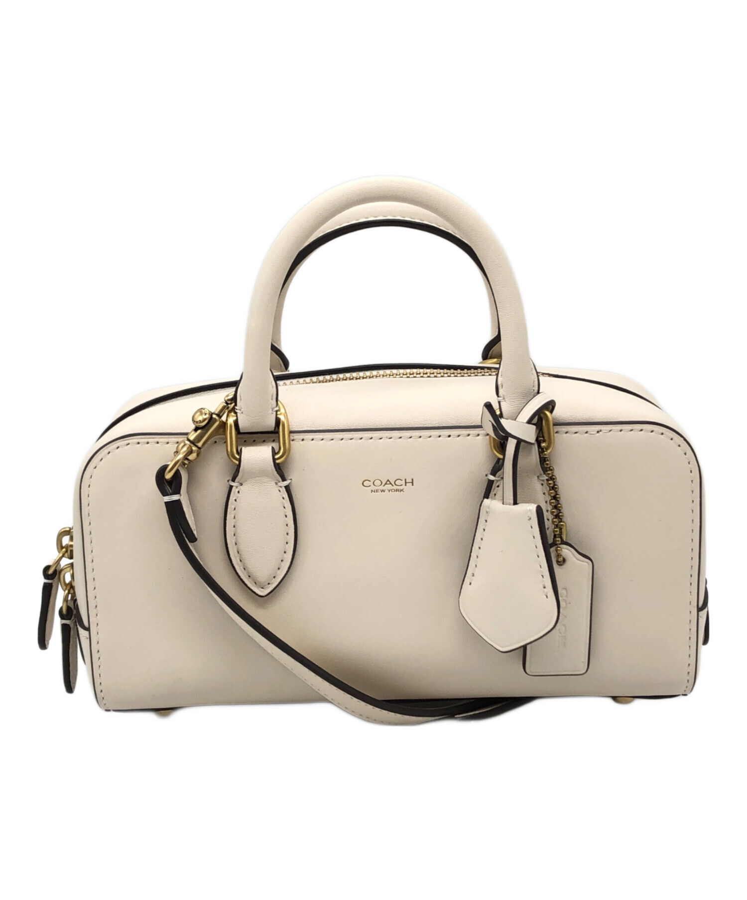 中古・古着通販】COACH (コーチ) 2WAYショルダーバッグ オフホワイト