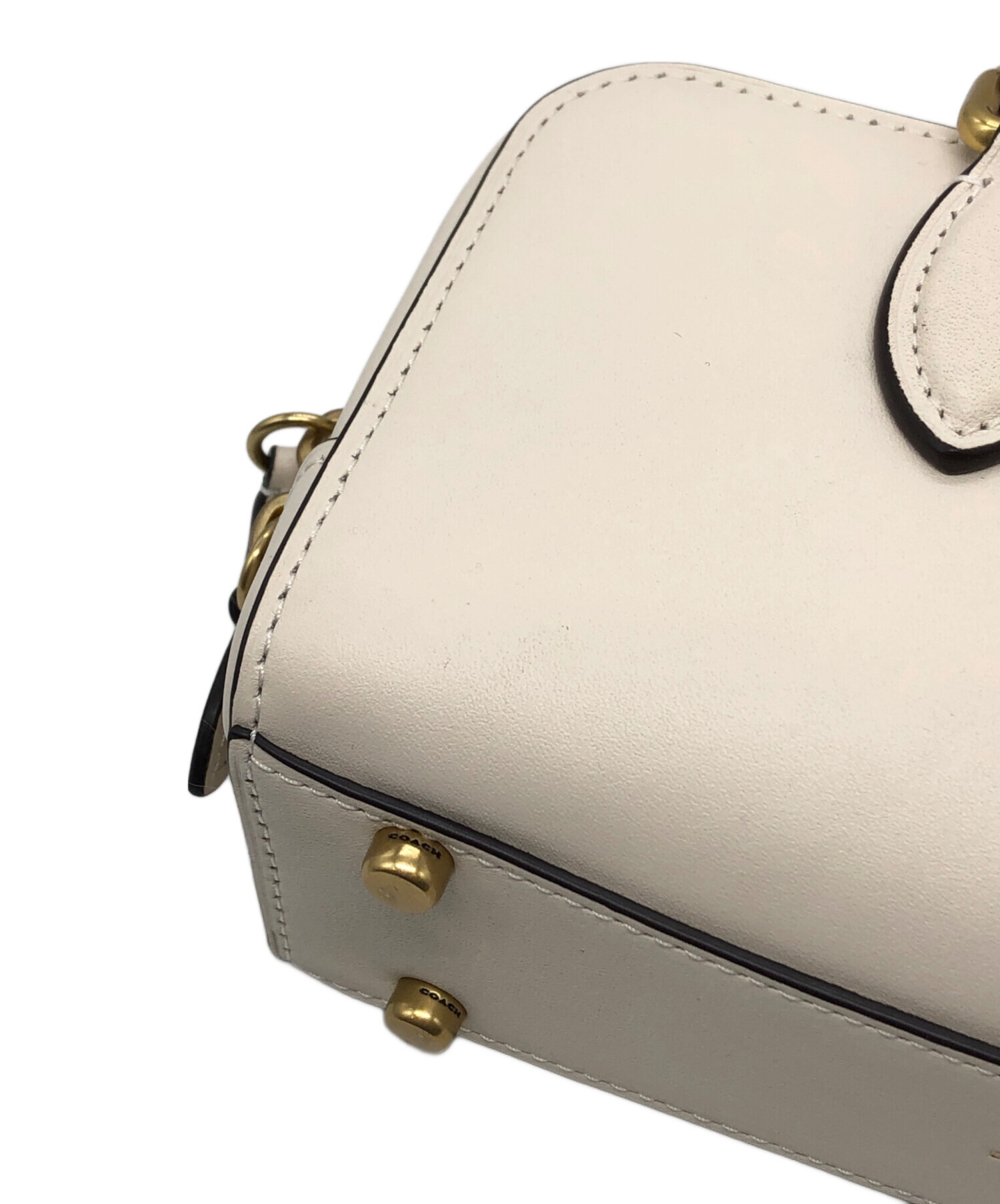 中古・古着通販】COACH (コーチ) 2WAYショルダーバッグ オフホワイト