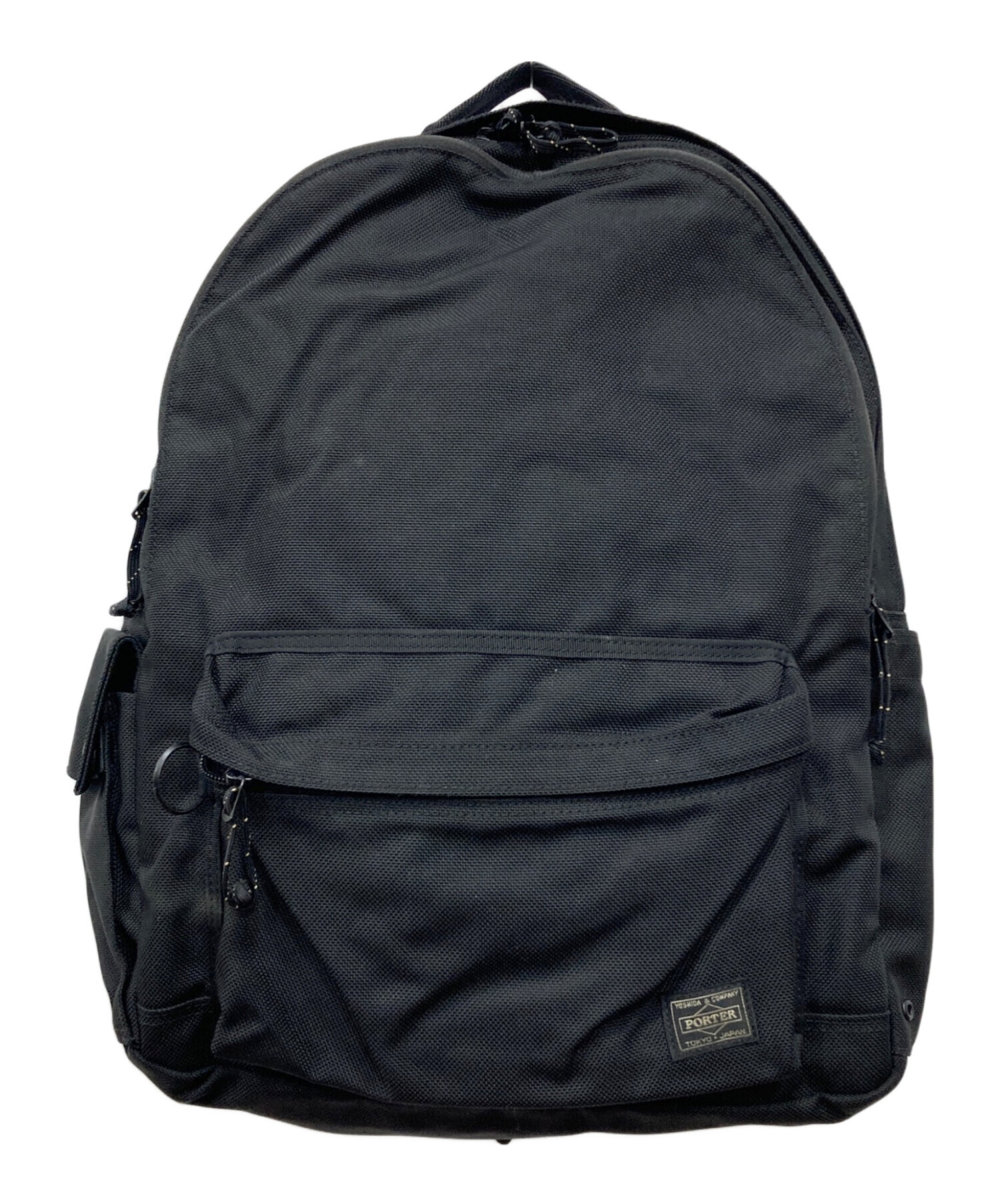 中古　ポーター　ラウンド　デイパック　ブラック 中古・古着通販】PORTER (ポーター) DAYPACK(M) ブラック サイズ:下記