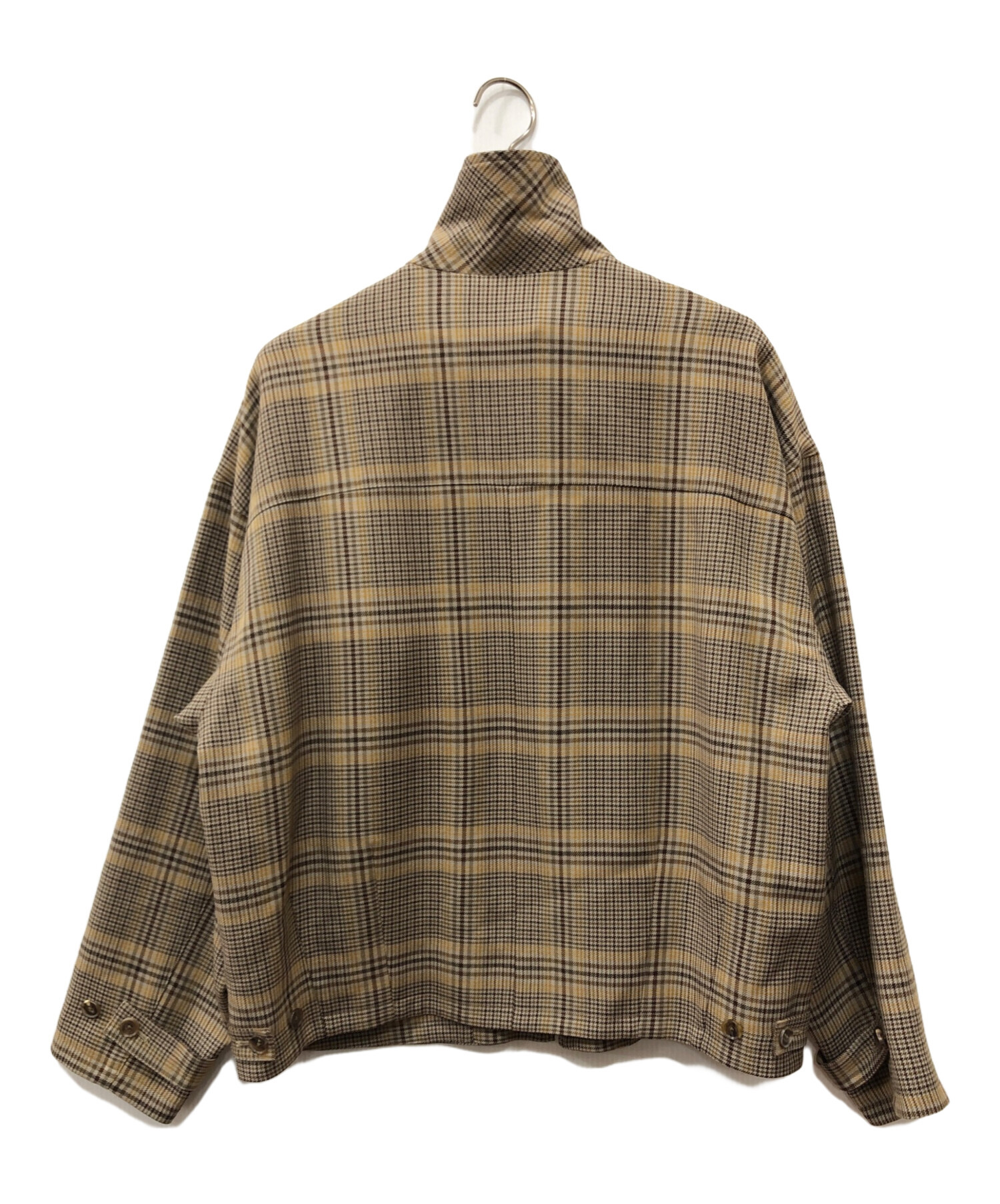 中古・古着通販】AURALEE (オーラリー) WOOL SERGE CHECK ZIP-UP