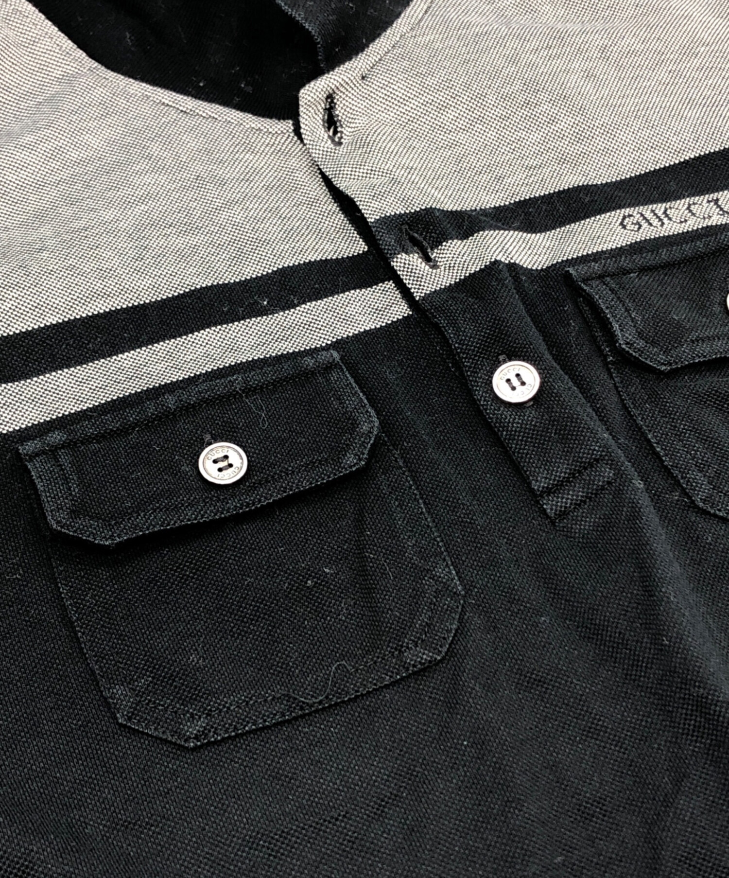 中古・古着通販】GUCCI (グッチ) ポロシャツ ブラック サイズ:S