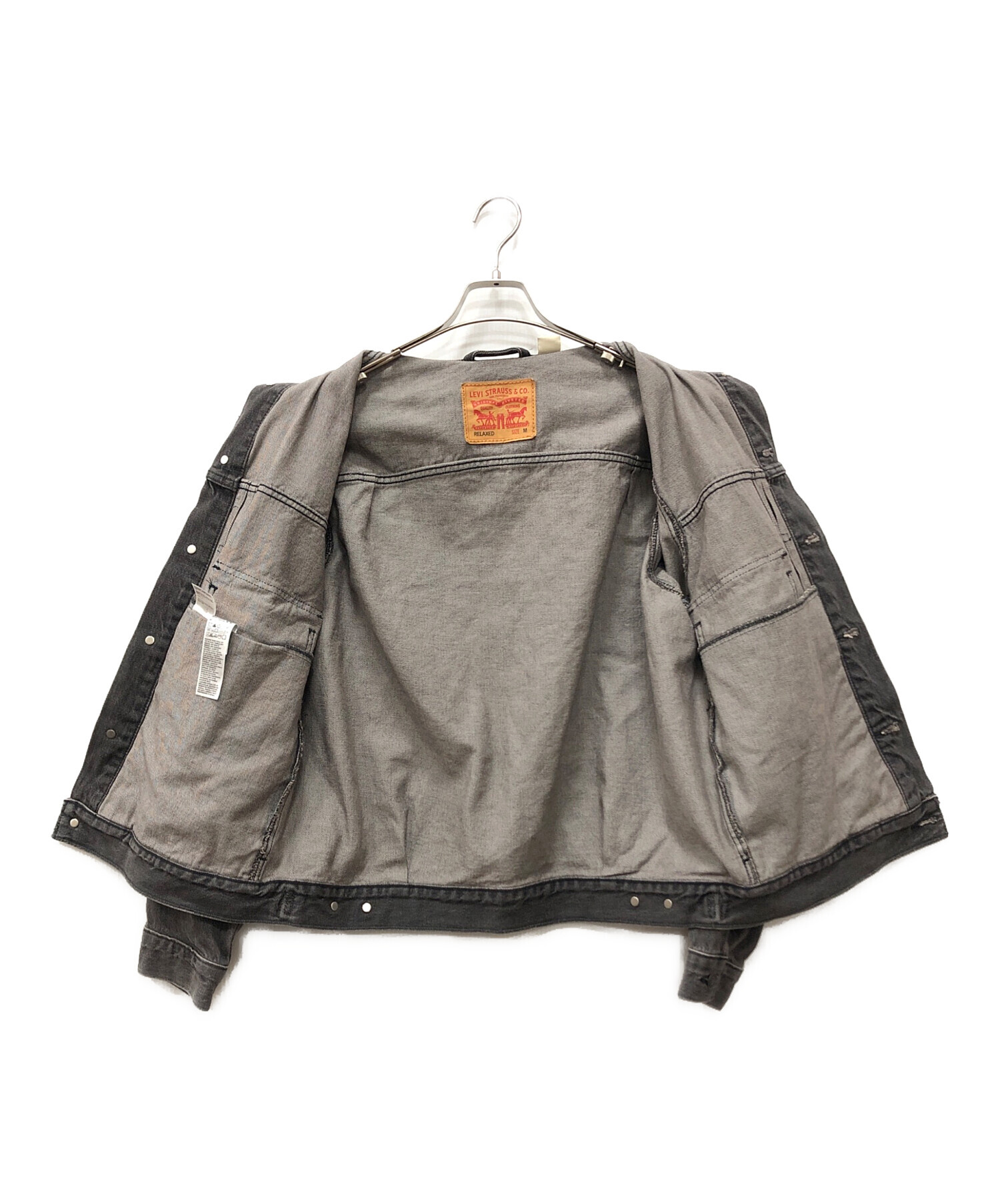 中古・古着通販】LEVI'S (リーバイス) デニムジャケット グレー サイズ