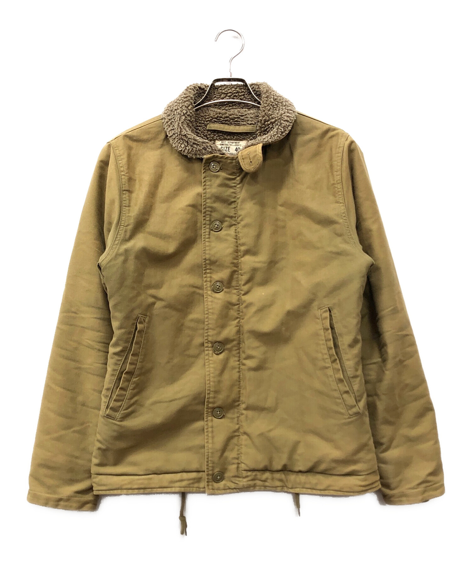 中古・古着通販】waiper (ワイパー) N-1デッキジャケット ベージュ 