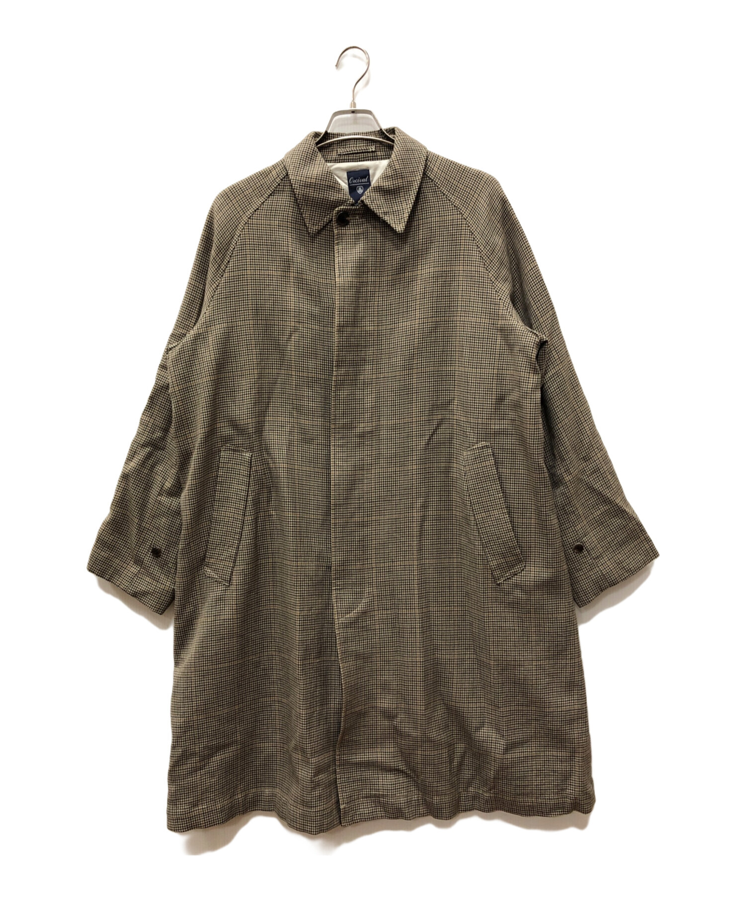 中古・古着通販】ORCIVAL (オーシバル) ステンカラーコート ベージュ