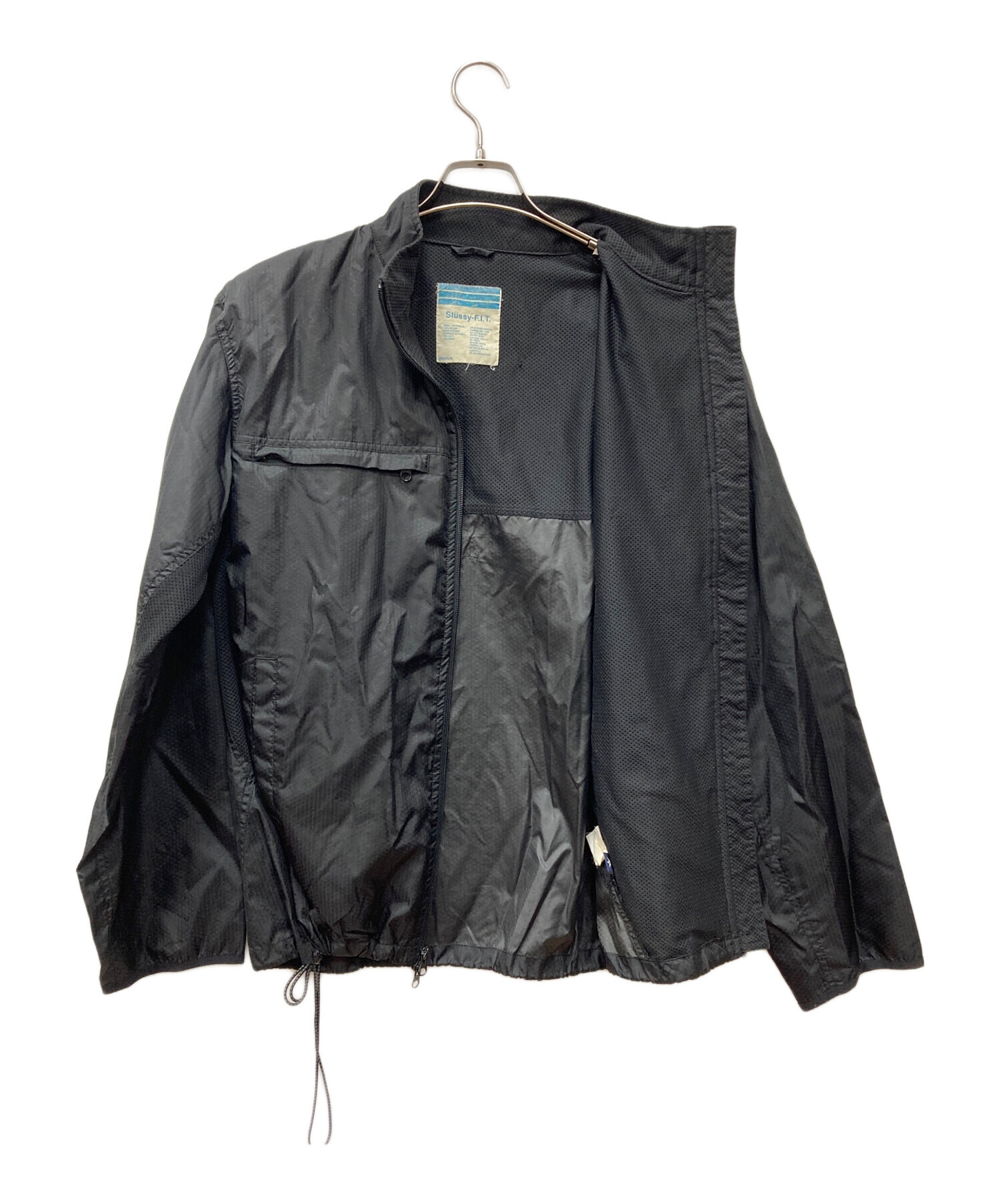 中古・古着通販】stussy (ステューシー) ナイロンジャケット ブラック