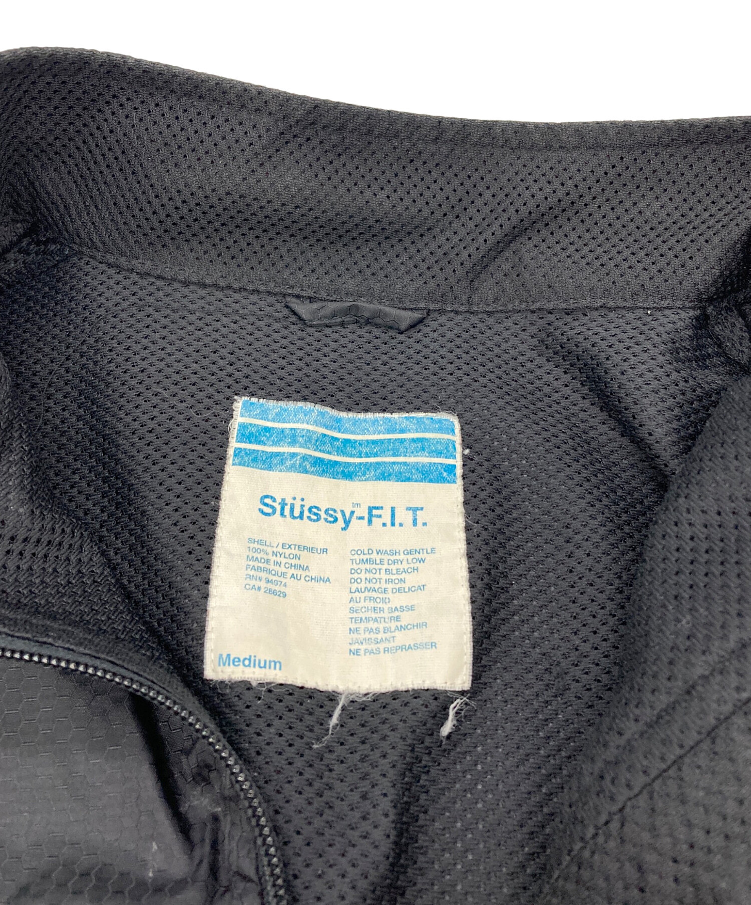 中古・古着通販】stussy (ステューシー) ナイロンジャケット ブラック