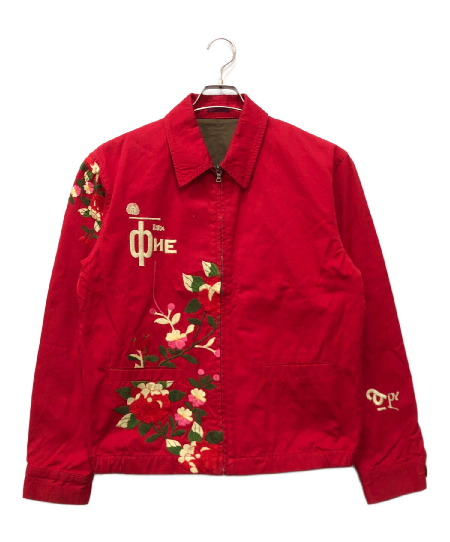 中古・古着通販】Paul Smith (ポールスミス) 刺繍ブルゾン レッド