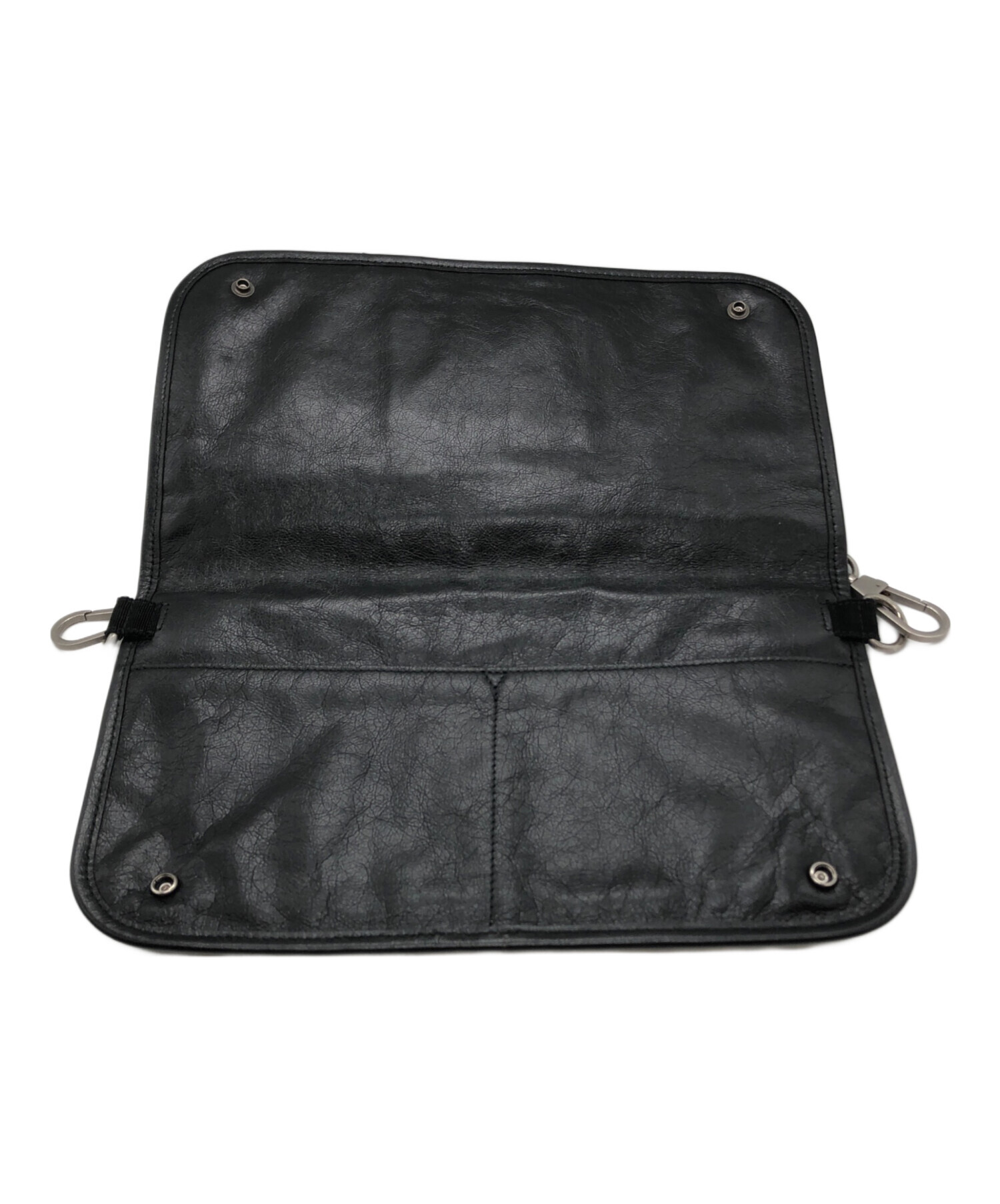 美品■グッチ インターロッキング ショルダーバッグ クロスボディ レザー 黒色 中古・古着通販】GUCCI (グッチ) インターロッキングGクロスボディ