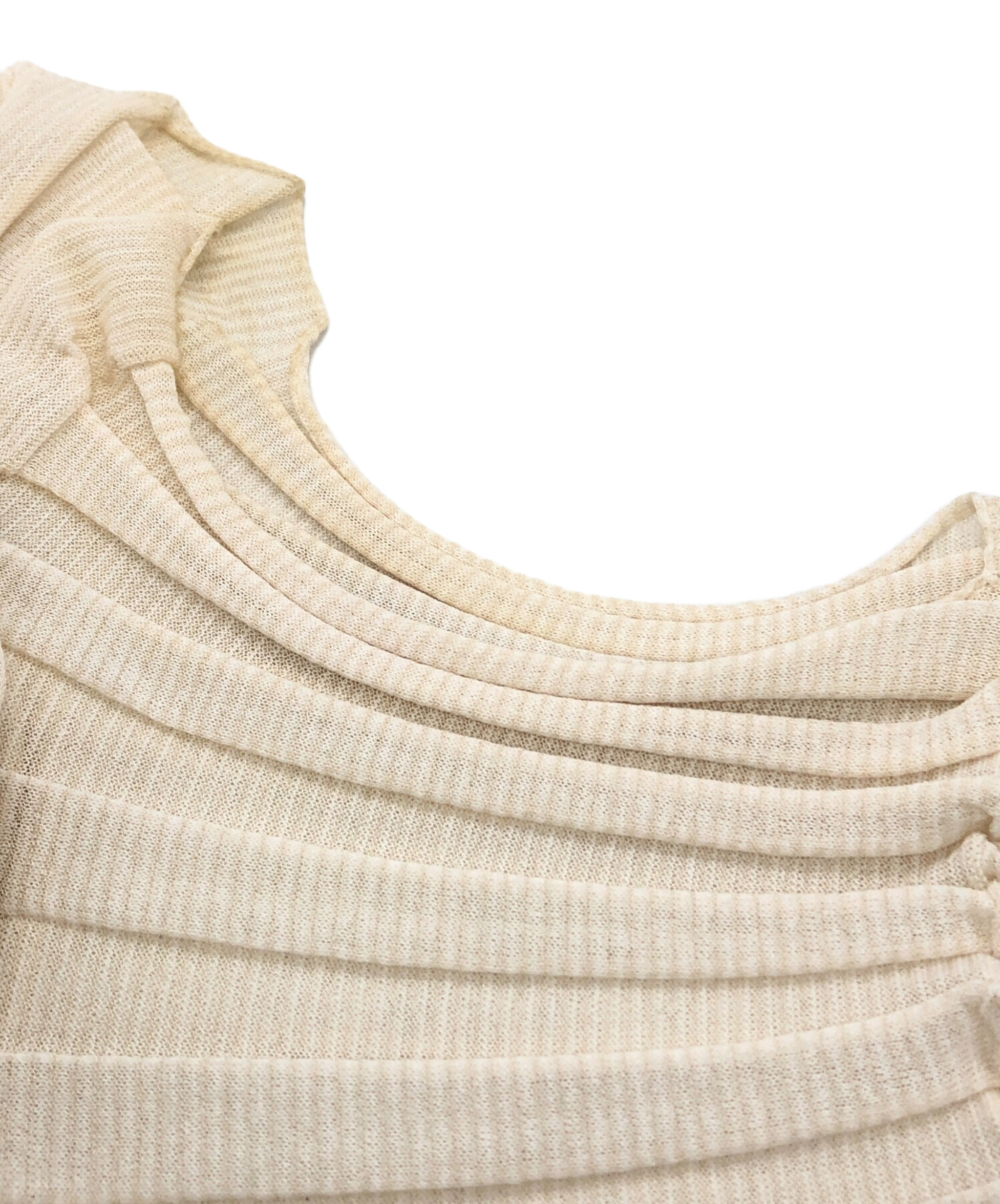 中古・古着通販】ISSEY MIYAKE (イッセイミヤケ) 変形ニット ベージュ