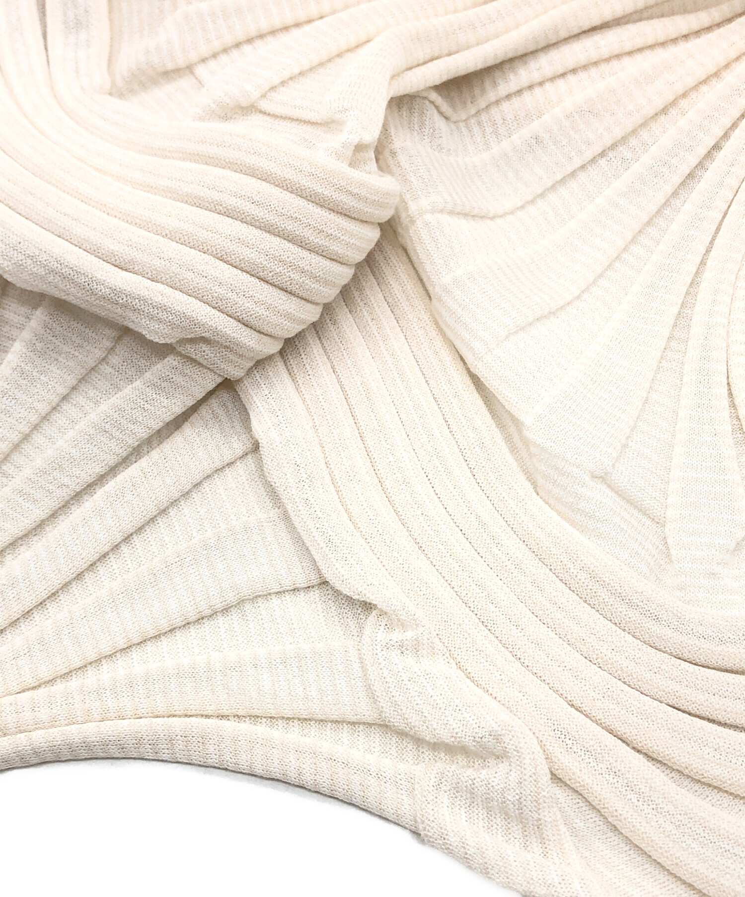 中古・古着通販】ISSEY MIYAKE (イッセイミヤケ) 変形ニット ベージュ