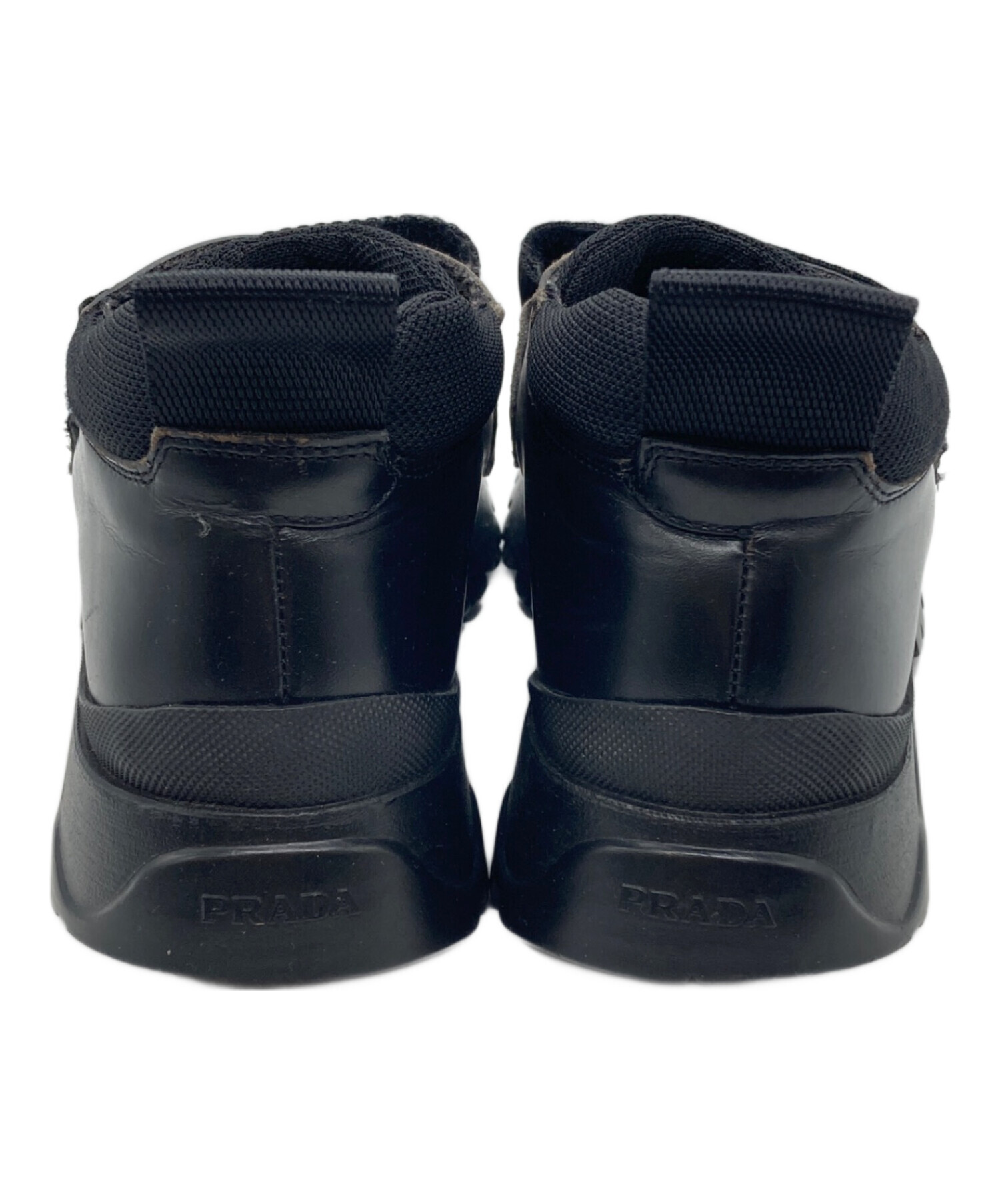 中古・古着通販】PRADA (プラダ) ベルクロシューズ ブラック サイズ:37