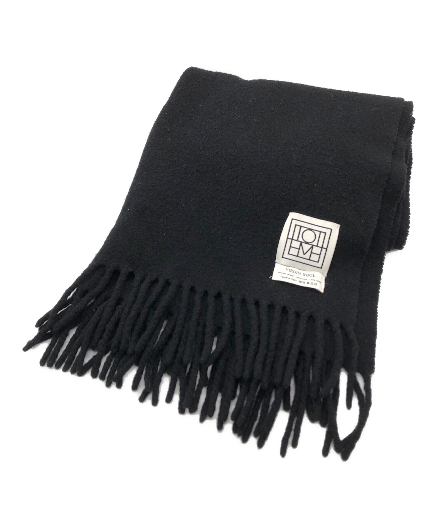 中古・古着通販】TOTEM (トーテム) ウールマフラー ブラック サイズ