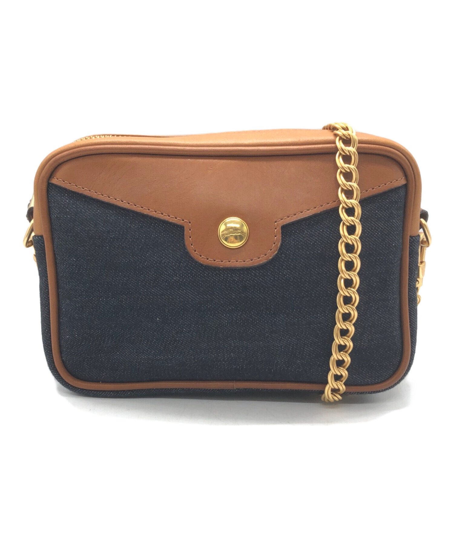 中古・古着通販】LONGCHAMP (ロンシャン) デニムショルダーバッグ 