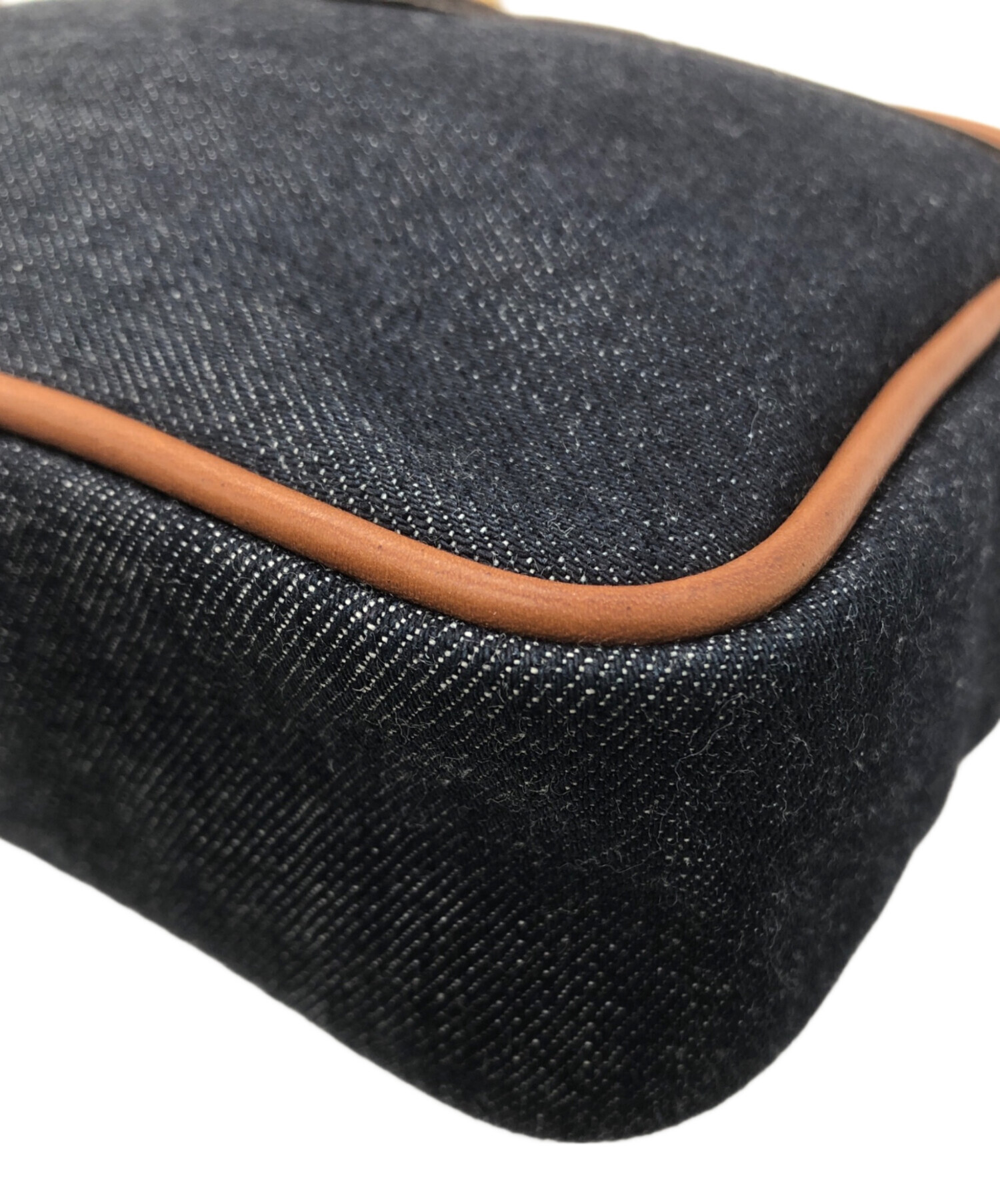 中古・古着通販】LONGCHAMP (ロンシャン) デニムショルダーバッグ 