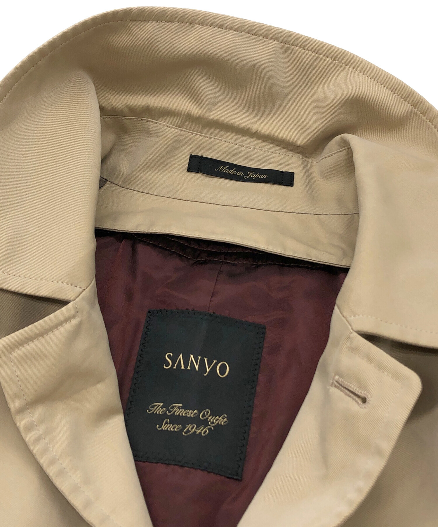 中古・古着通販】SANYO (サンヨー) 100年ライナー付ステンカラーコート