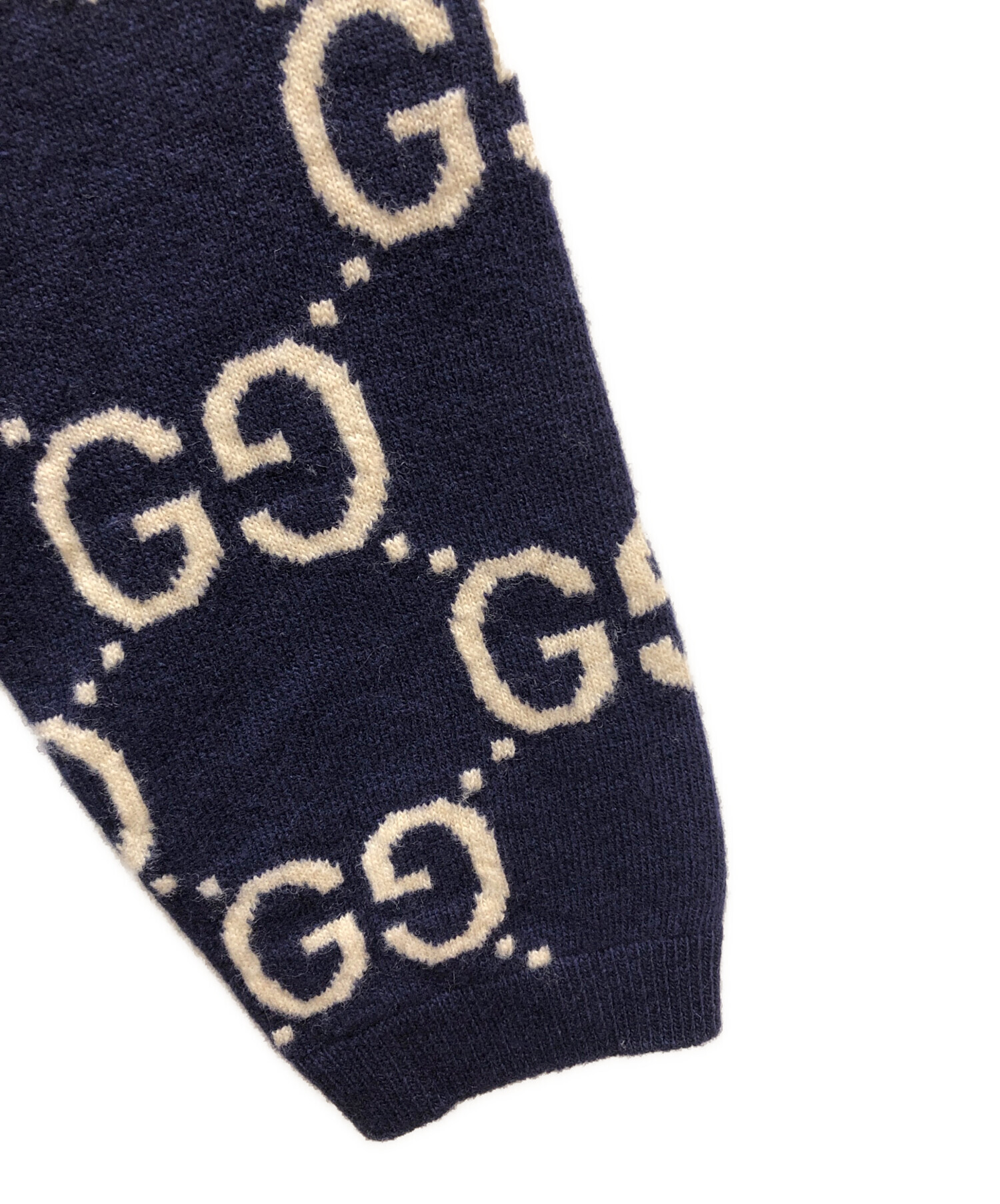 GUCCI  グッチ/キャットインターシャウールニット/L/グッチ/Aランク/05【中古】 関税負担なし☆GUCCI グッチ ウールバックルジャガードニット (GUCCI