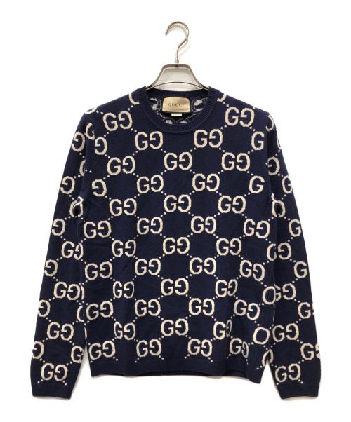 GUCCI  グッチ/キャットインターシャウールニット/L/グッチ/Aランク/05【中古】 GUCCI グッチ/キャットインターシャウールニット/L/グッチ/Aランク/05